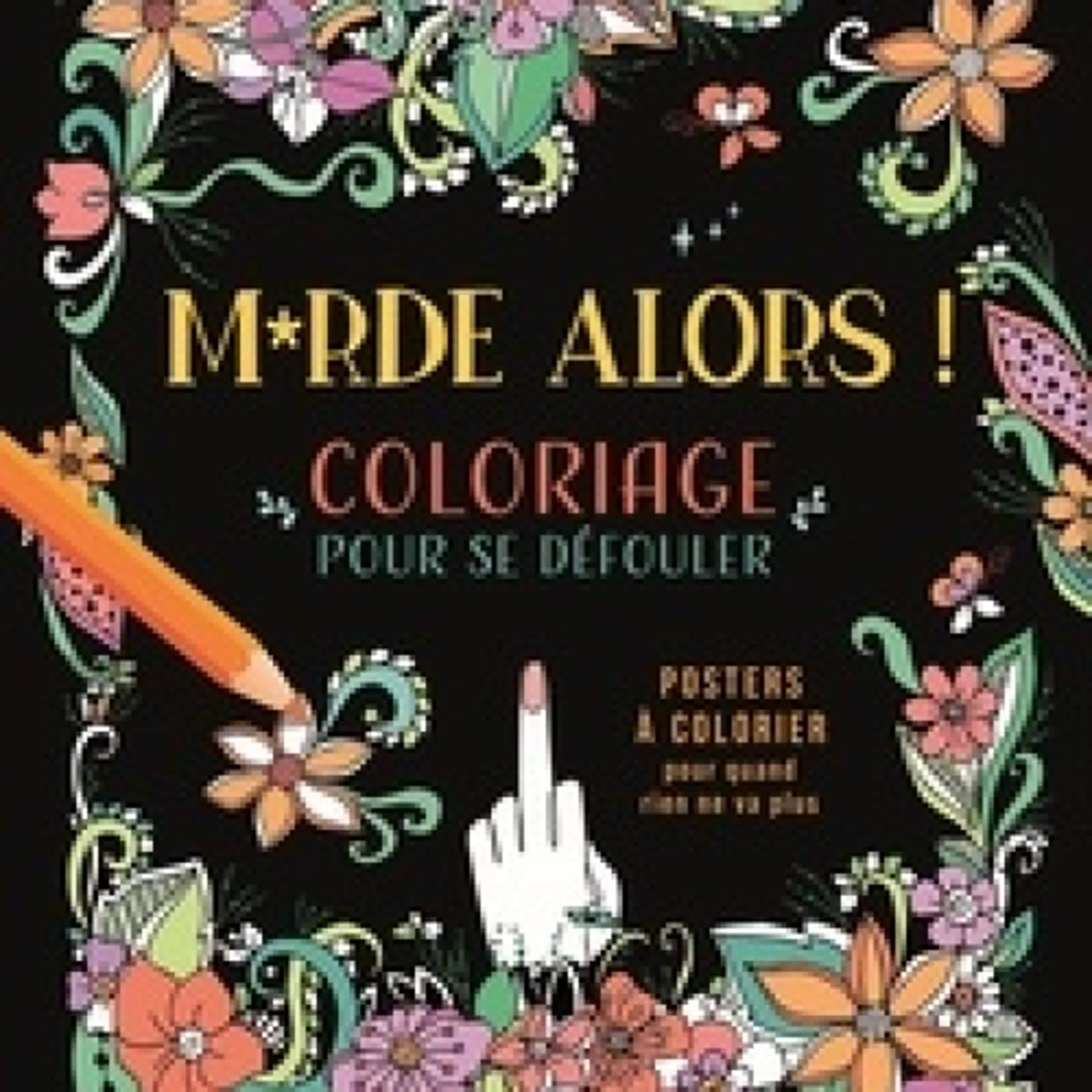 DOWNLOADS M*rde alors ! Coloriage pour se défouler - Posters à colorier pour quand rien ne va plus