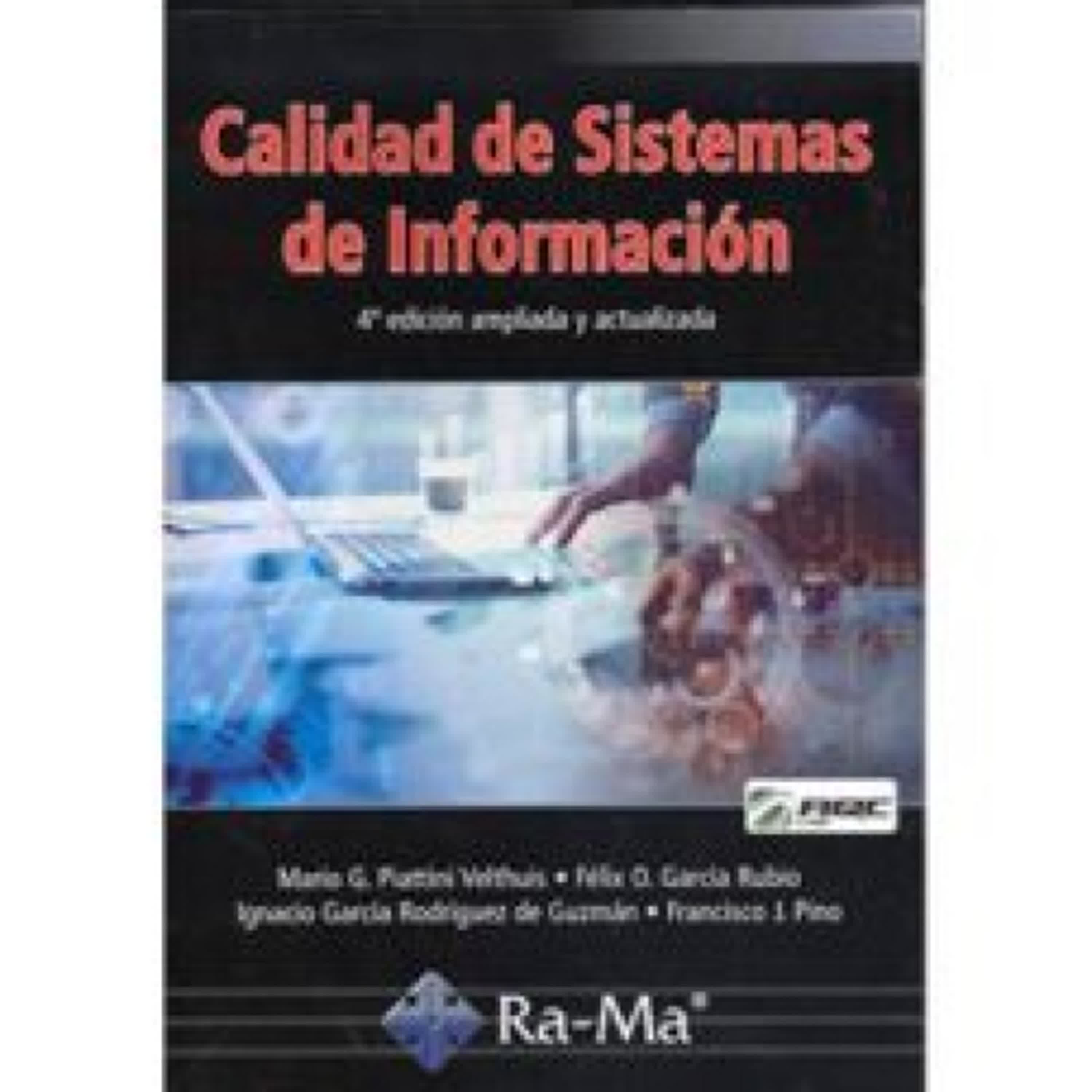 CALIDAD DE SISTEMAS DE INFORMACION. 5ª EDICION AMPLIADA Y ACTUALI ZADA ePub gratis