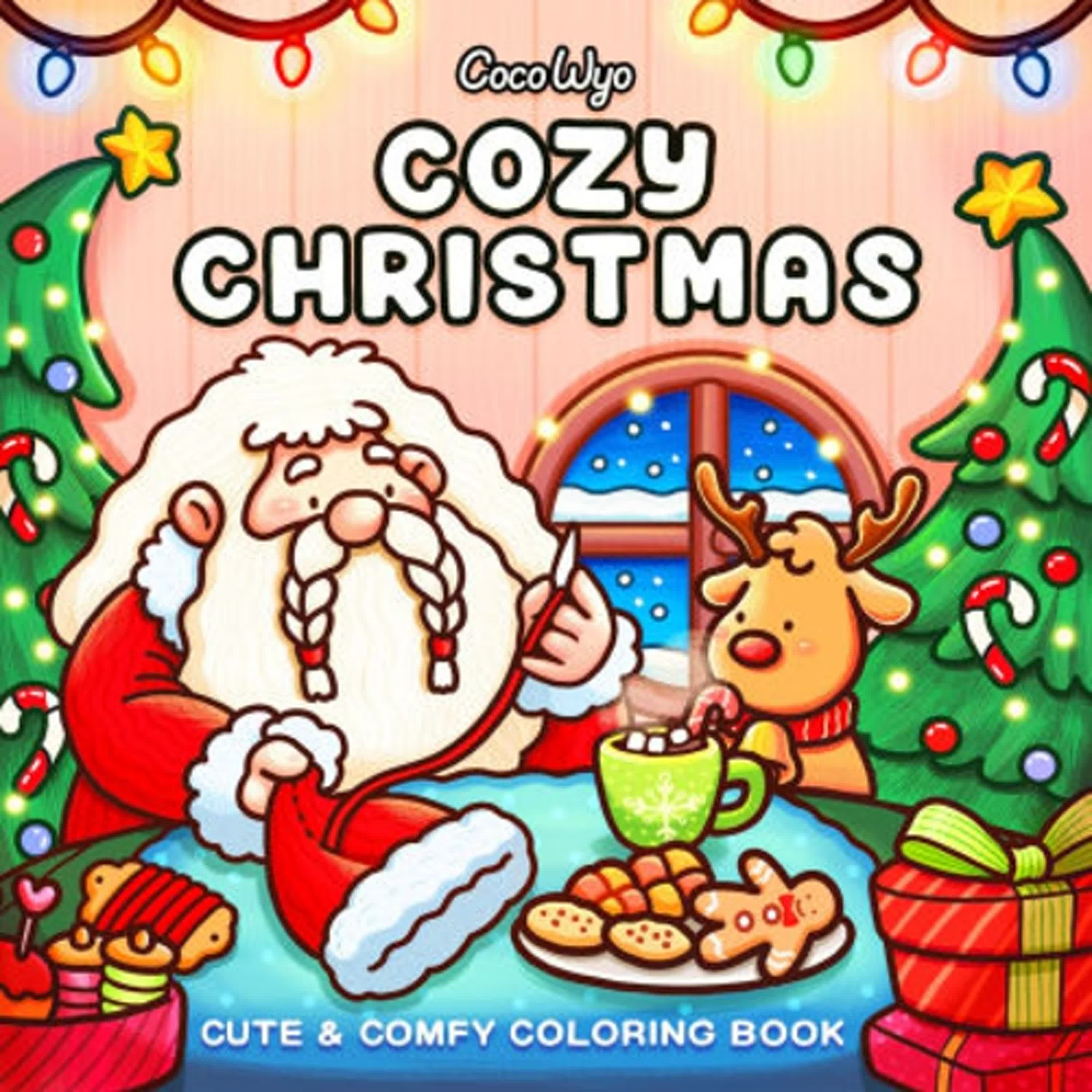 Online Read Ebook Cozy Christmas: Coloring Book for Adults and Kids by Coco Wyo