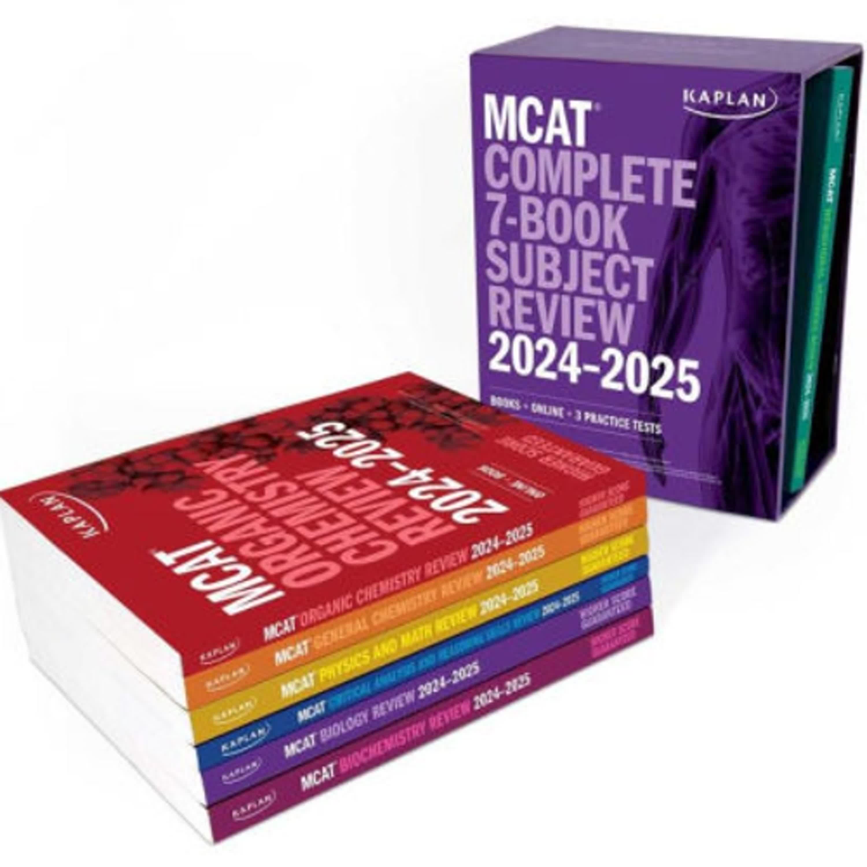 PDF [DOWNLOAD] MCAT Complete 7-Book Subject Review 2024-2025: Books + Online + 3 Practice Tests by Kaplan Test Prep on Iphone