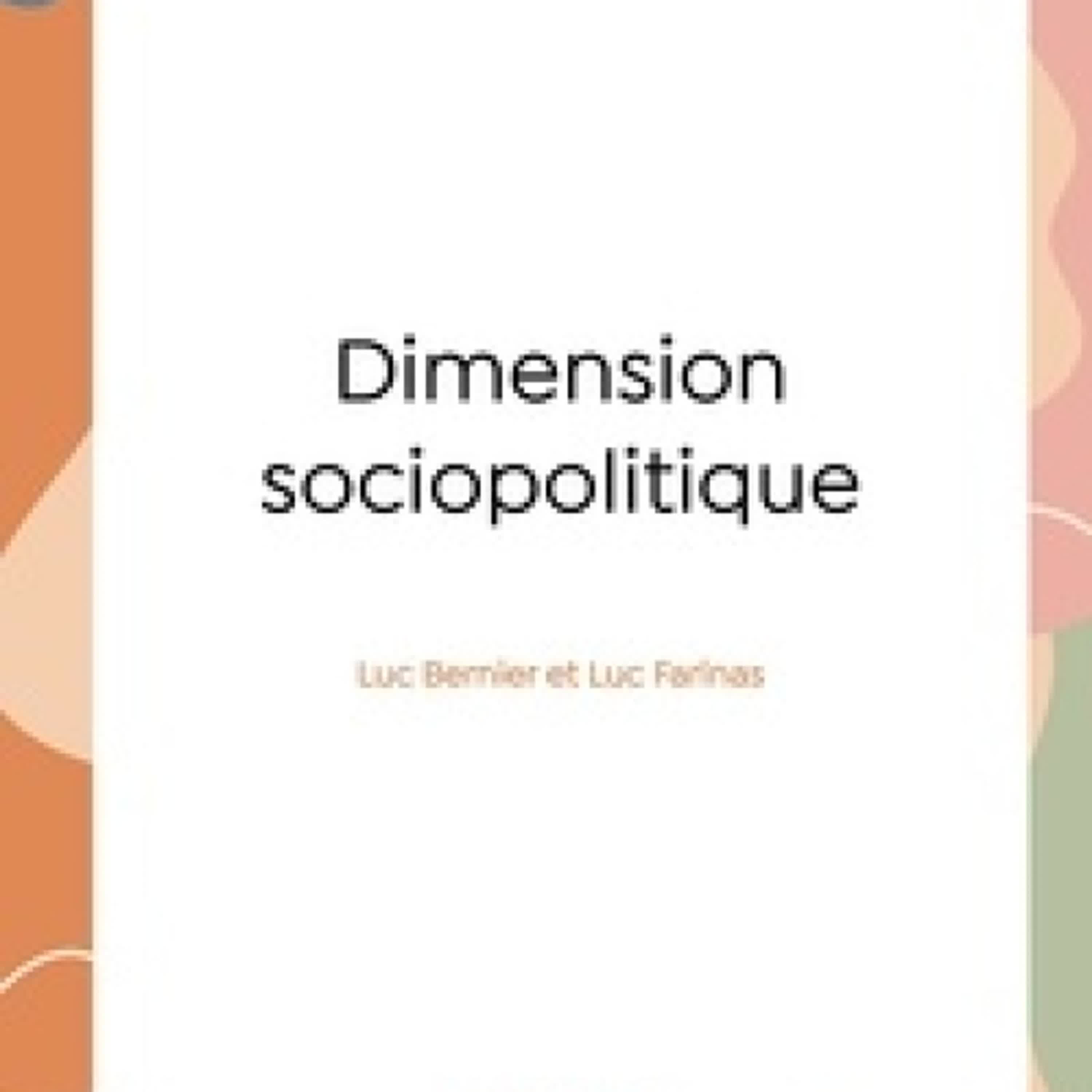 {téléchargement epub} Dimension sociopolitique