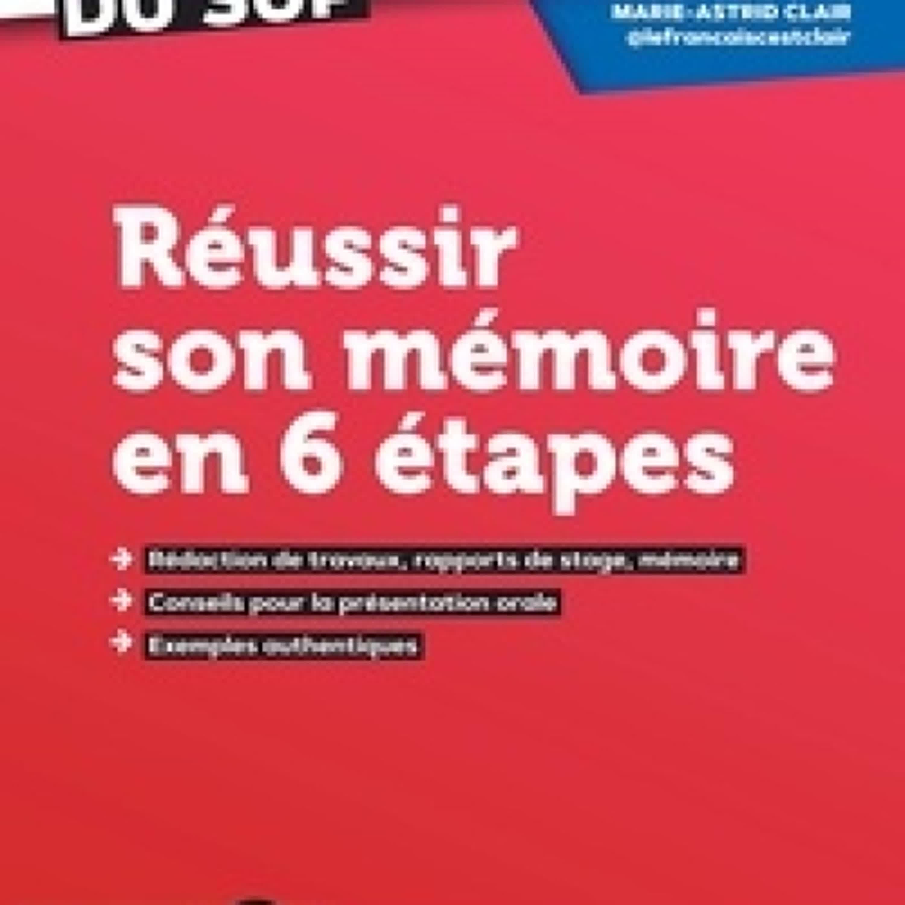 [télécharger pdf] Réussir son mémoire en 6 étapes - Licence, Master