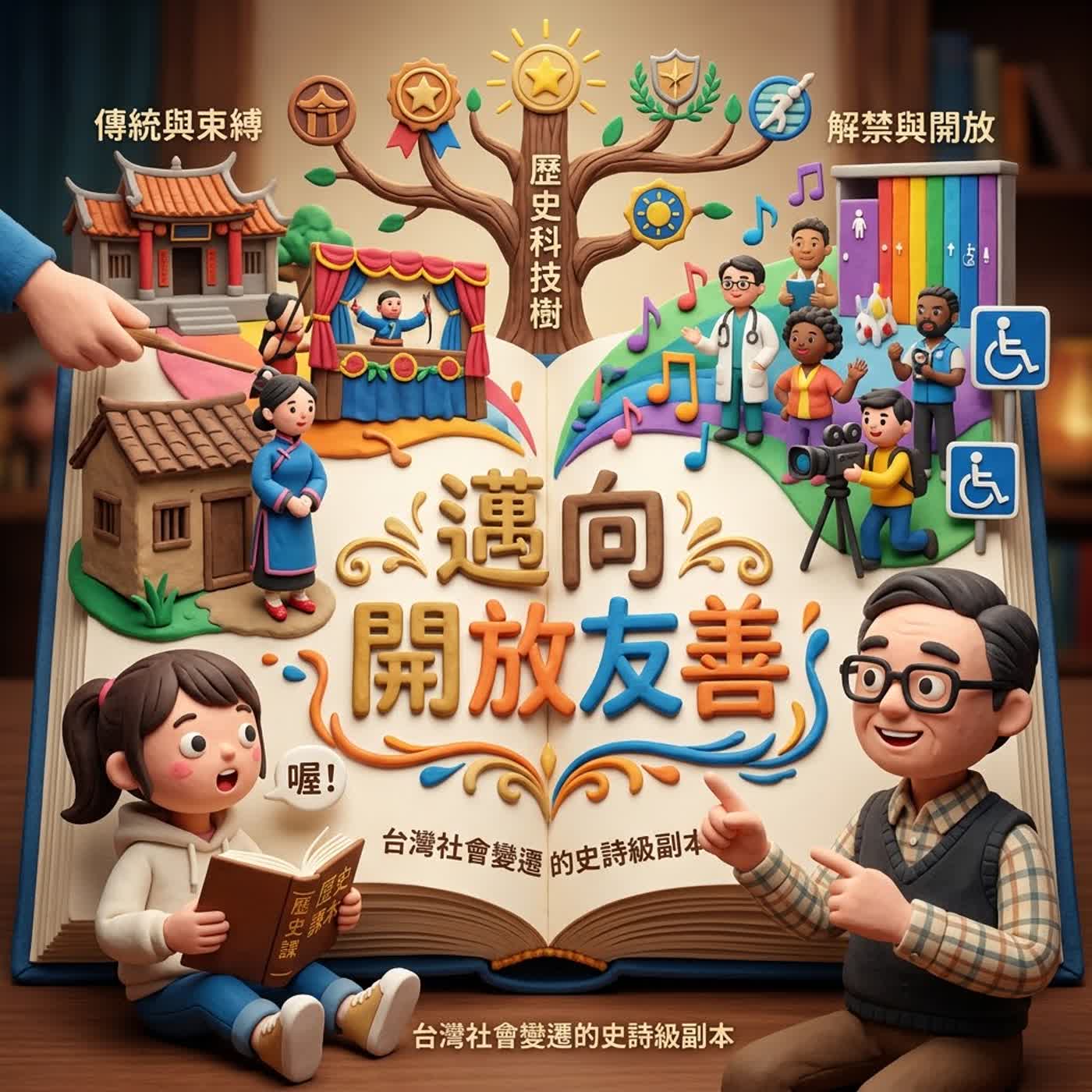 [南一國小社會6上2-2]六號叔叔帶你登入史詩副本｜邁向開放友善的臺灣社會