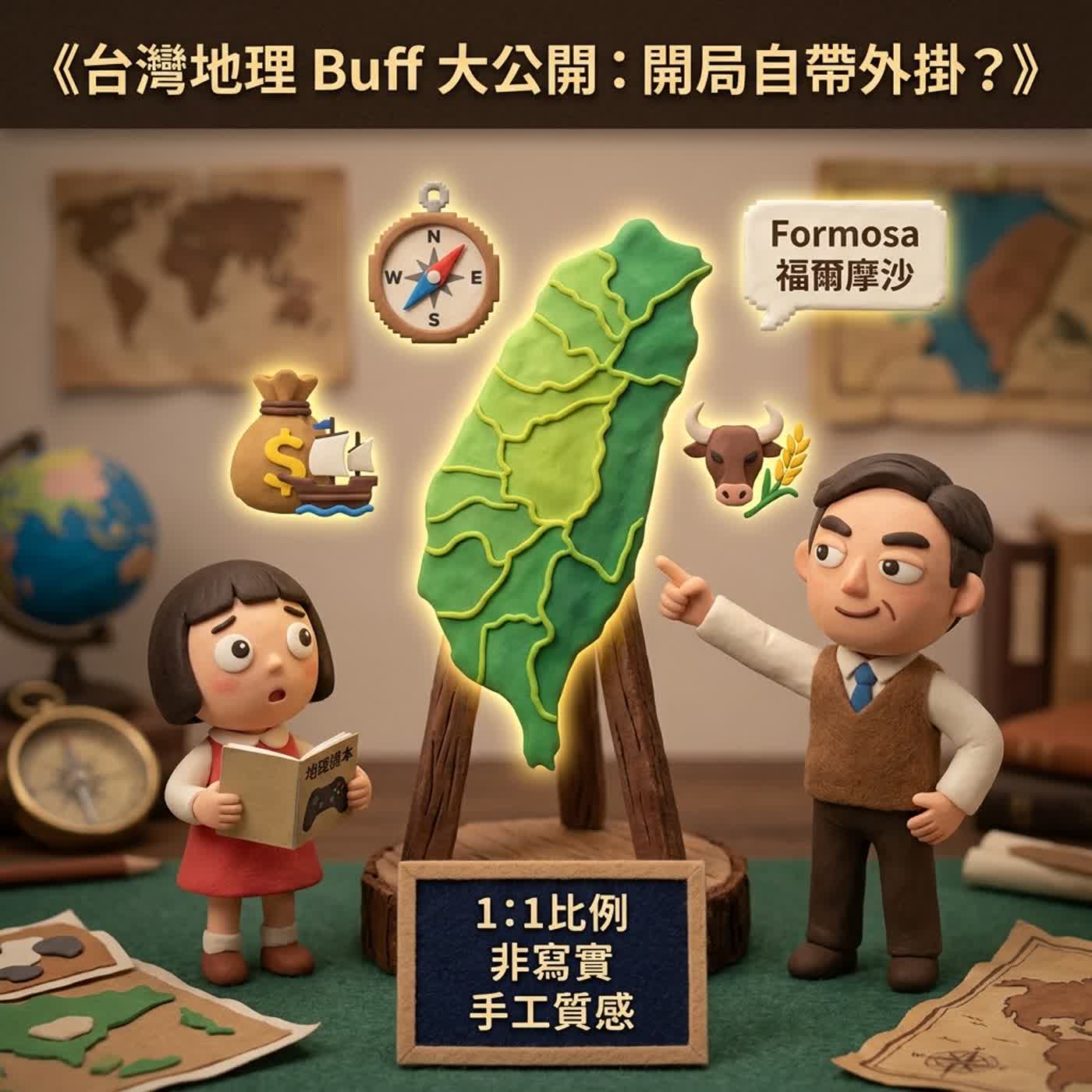 [翰林社會5上1-1]背世界地圖快暈？六號叔叔教你台灣是世界的『黃金開局』！