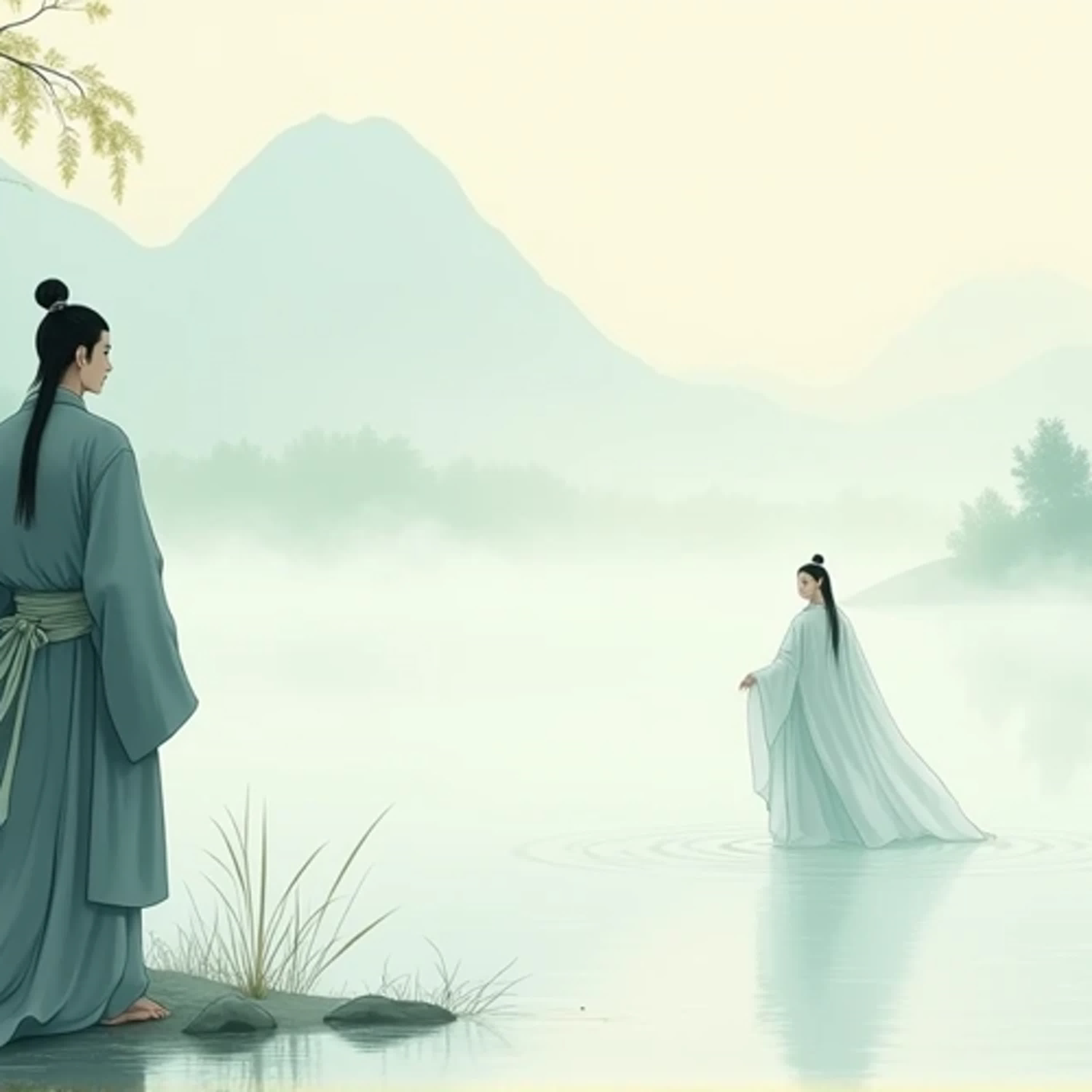蒹葭追夢與漁父辯論：詩經與楚辭的浪漫對決