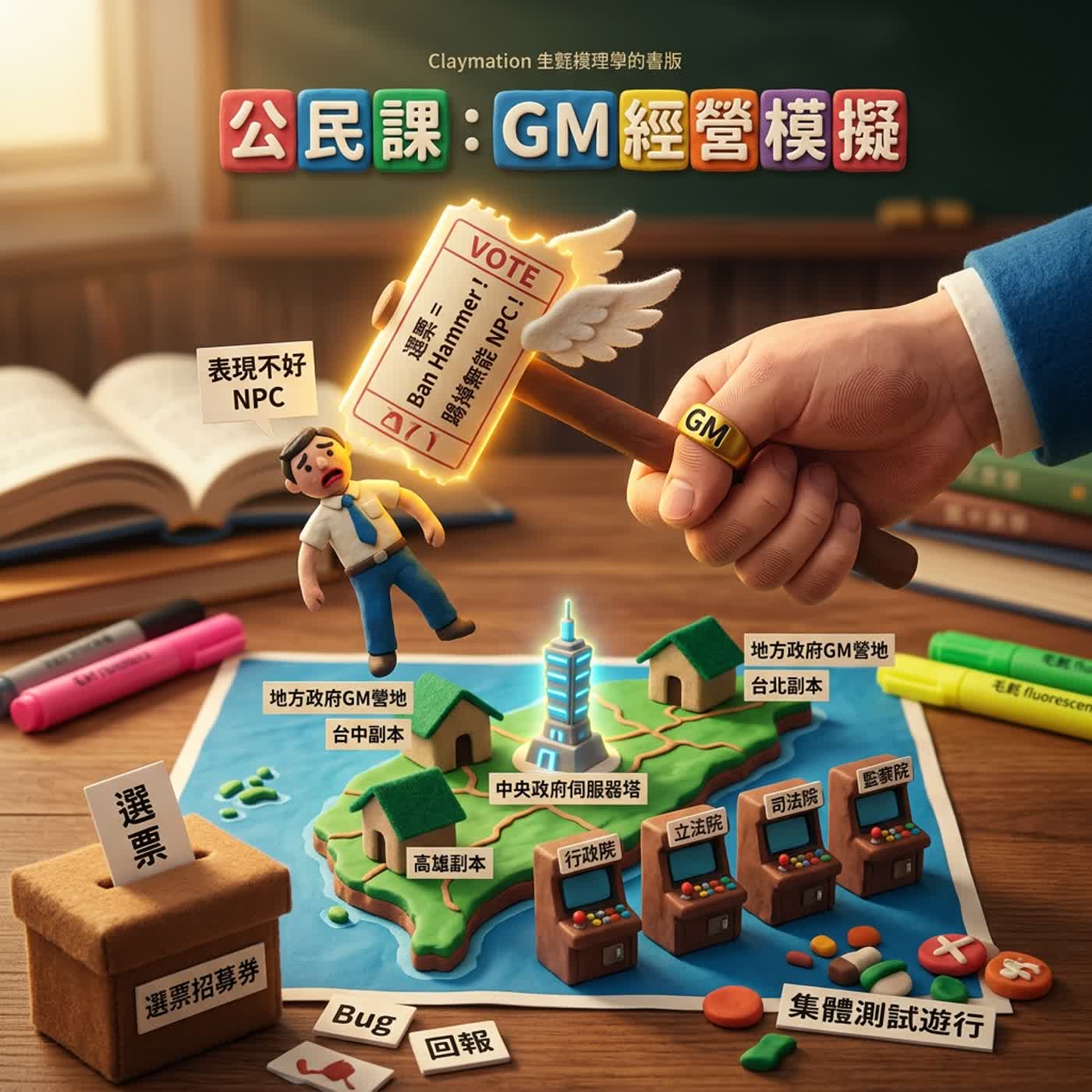[康軒社會6上1-3]別再死背公民了！你其實是國家的最高GM，選票就是你的Ban Hammer