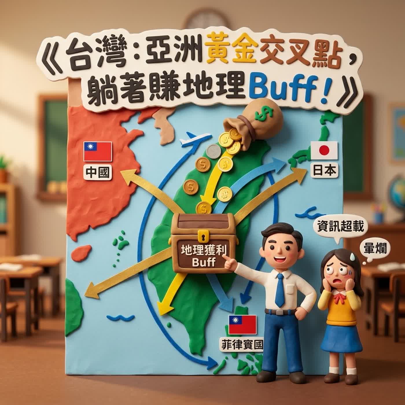 [康軒社會5上1-1]台灣是遊戲伺服器？小雪登陸台灣副本！地理位置、鄰海鄰國一次搞懂