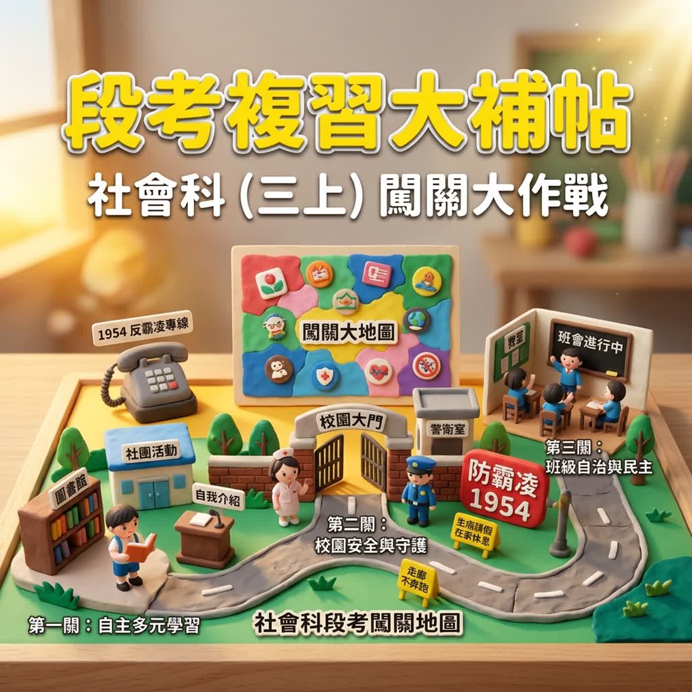 [南一社會三上期中考複習大補帖]三年級社會科段考闖關攻略！3大Boss一次通關，輕鬆拿100分