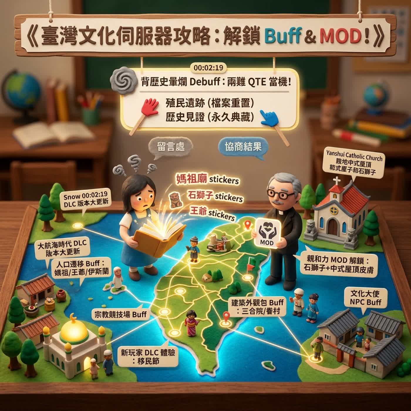 [康軒社會6上2-2]臺灣多元族群全攻略！用遊戲Buff系統一眼記住荷蘭、清朝、日治文化