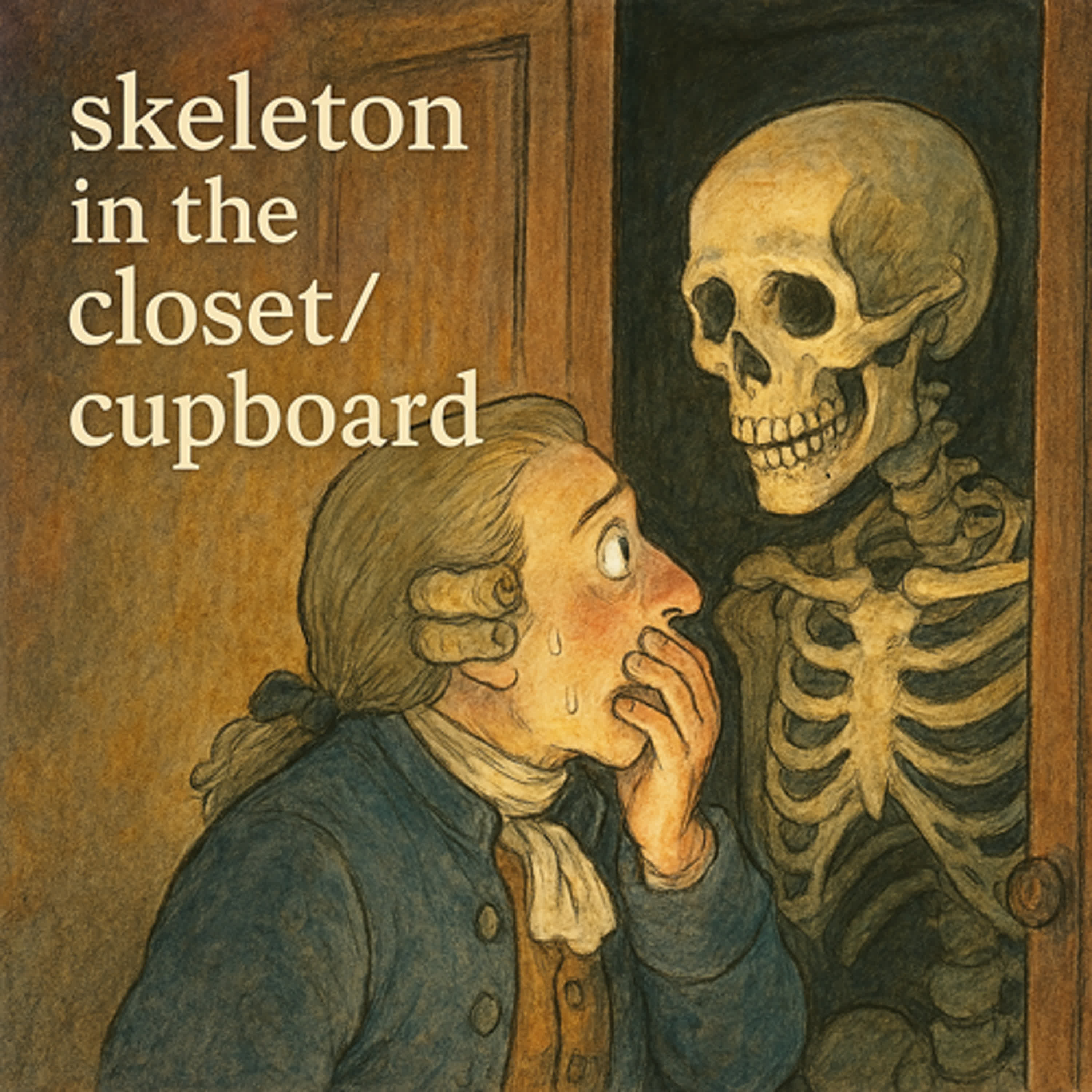 EP20 “skeleton in the closet/cupboard” 🤫 衣櫃裡骷髏的前世今生 (鬼月特輯) episode artwork