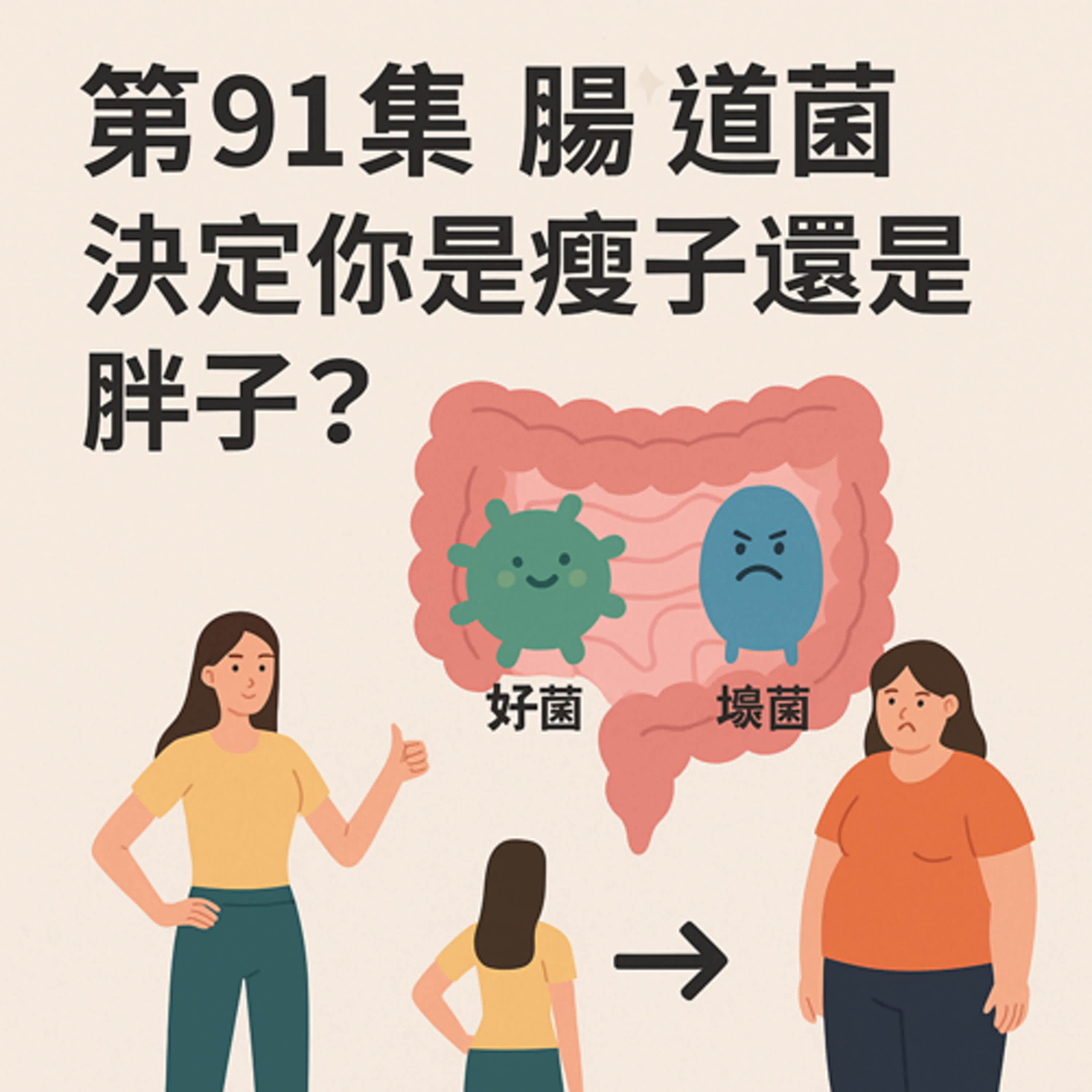 第91集｜腸道菌決定你是瘦子還是胖子？