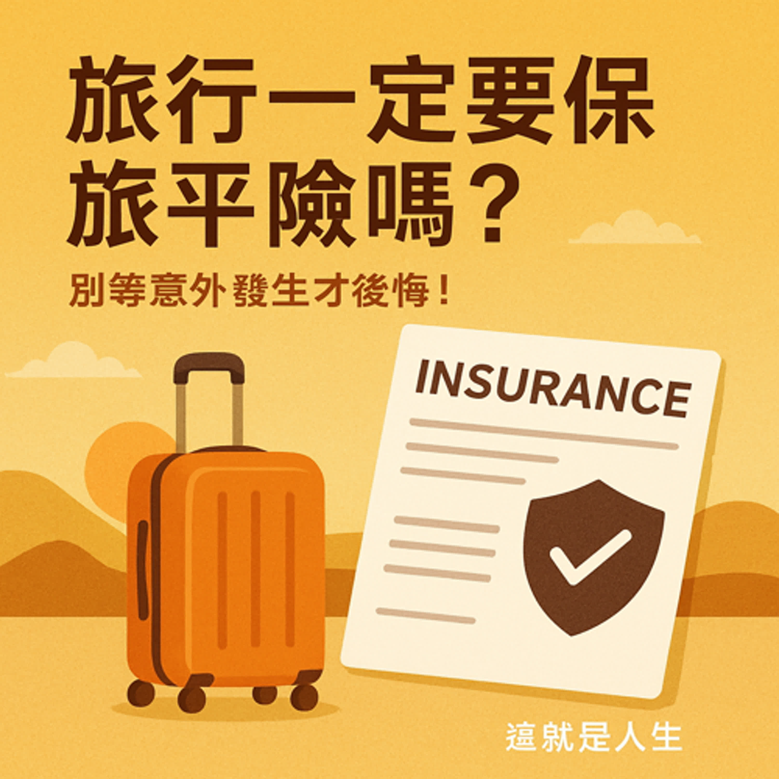 《這就是人生》 EP6 | 一趟旅行，一份保險：換來的是安心，不是恐懼 episode artwork