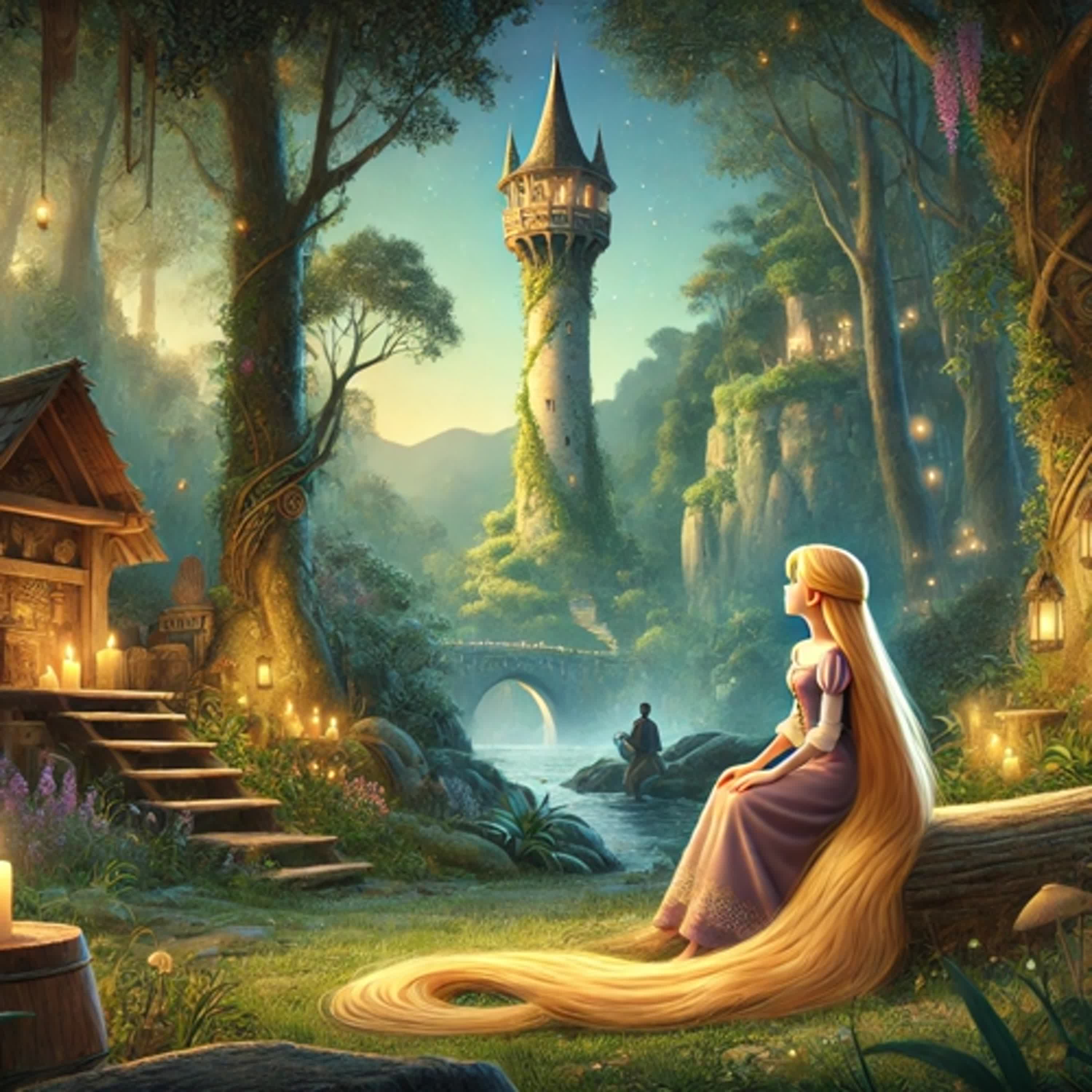 睡前英文故事 格林童話系列 : Rapunzel | 寧靜 舒眠 閱讀 靜心