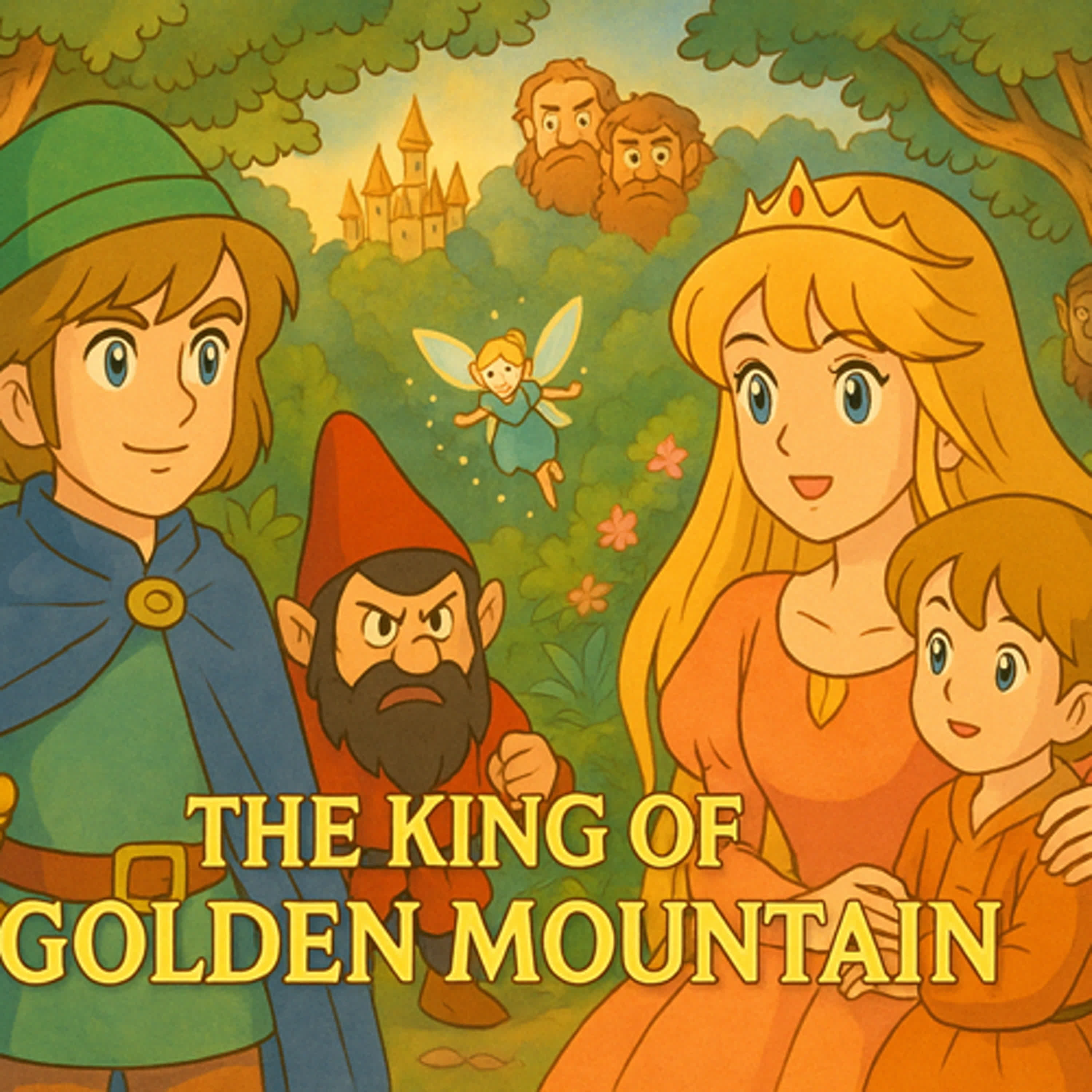 睡前英文故事 格林童話系列 : THE KING OF THE GOLDEN MOUNTAIN | 寧靜 舒眠 閱讀 靜心