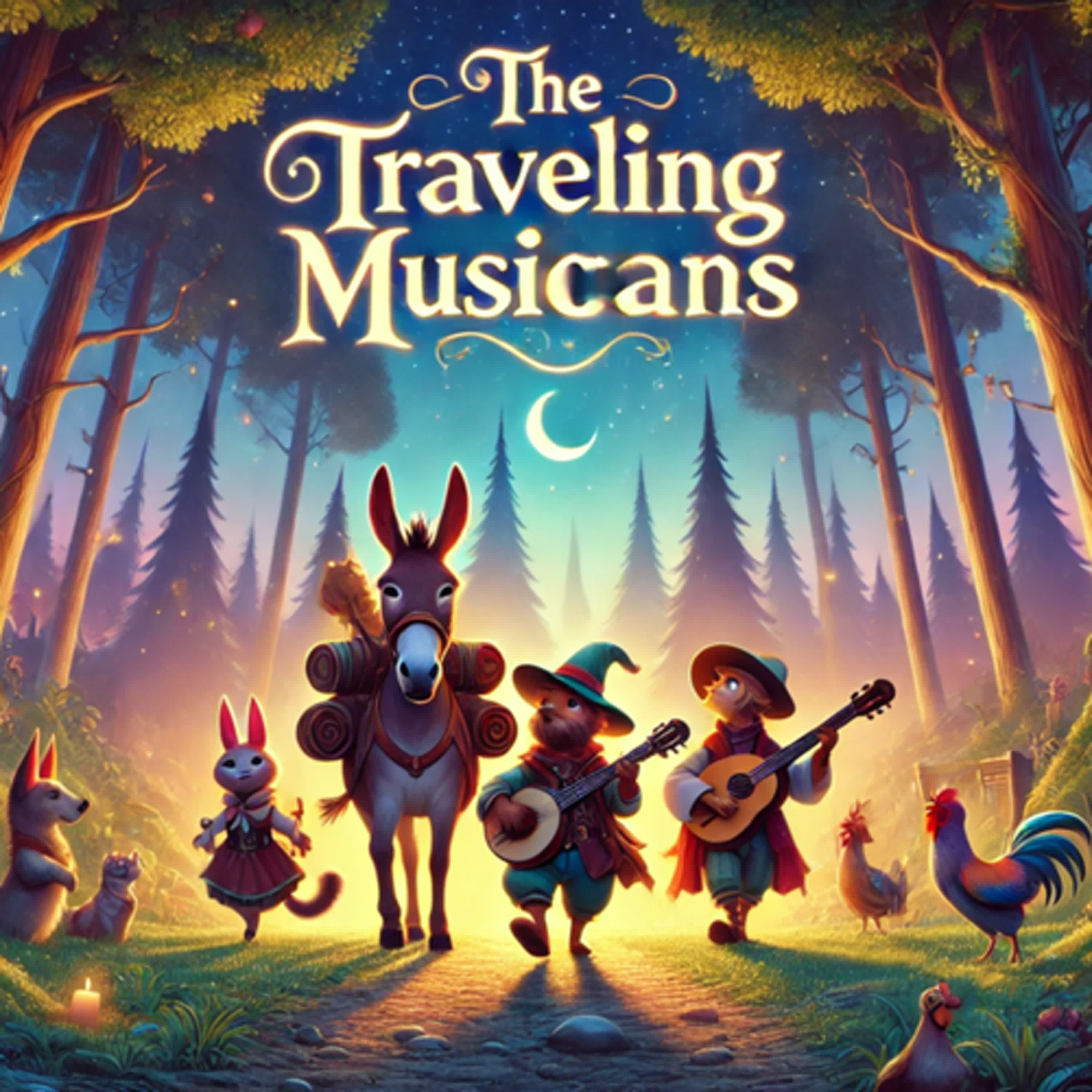 睡前英文故事 格林童話系列 : THE TRAVELING MUSICIANS | 寧靜 舒眠 閱讀 靜心 episode artwork