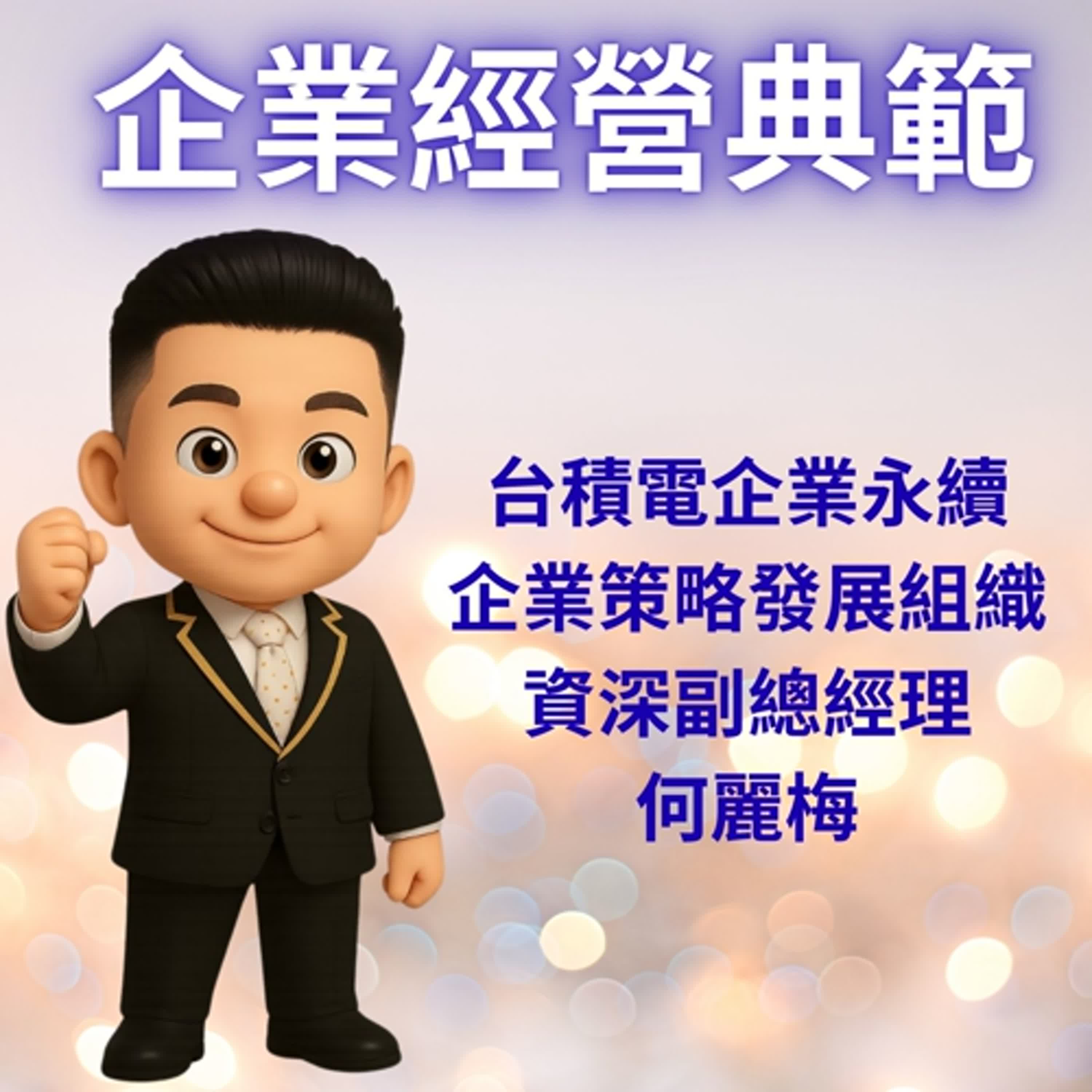 企業經營典範-台積電企業永續企業策略發展組織資深副總經理～何麗梅