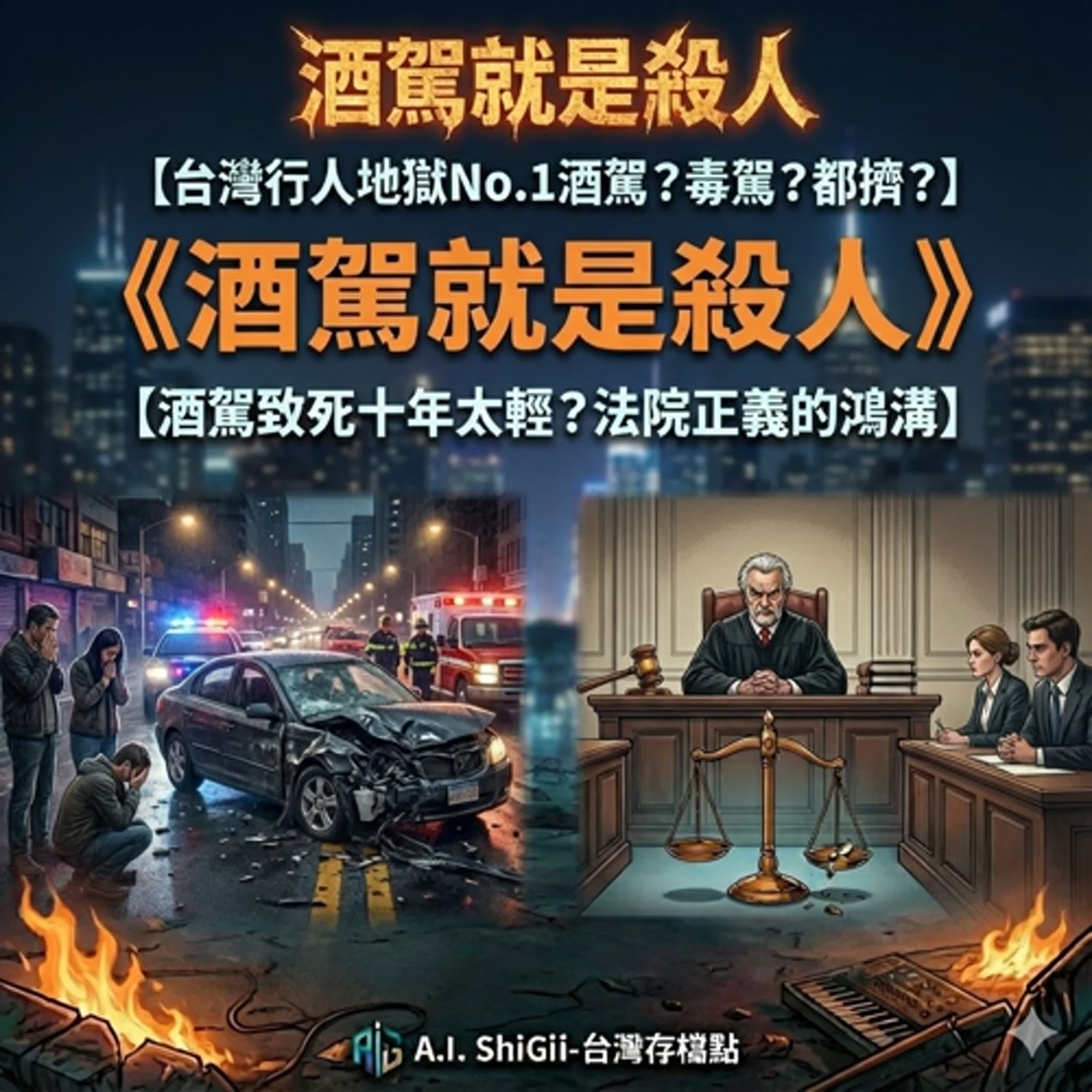 【酒駕就是殺人】酒駕致死十年太輕?法院正義的鴻溝#做這集的時候又有一個清潔隊員被酒駕撞死了...RIP..
