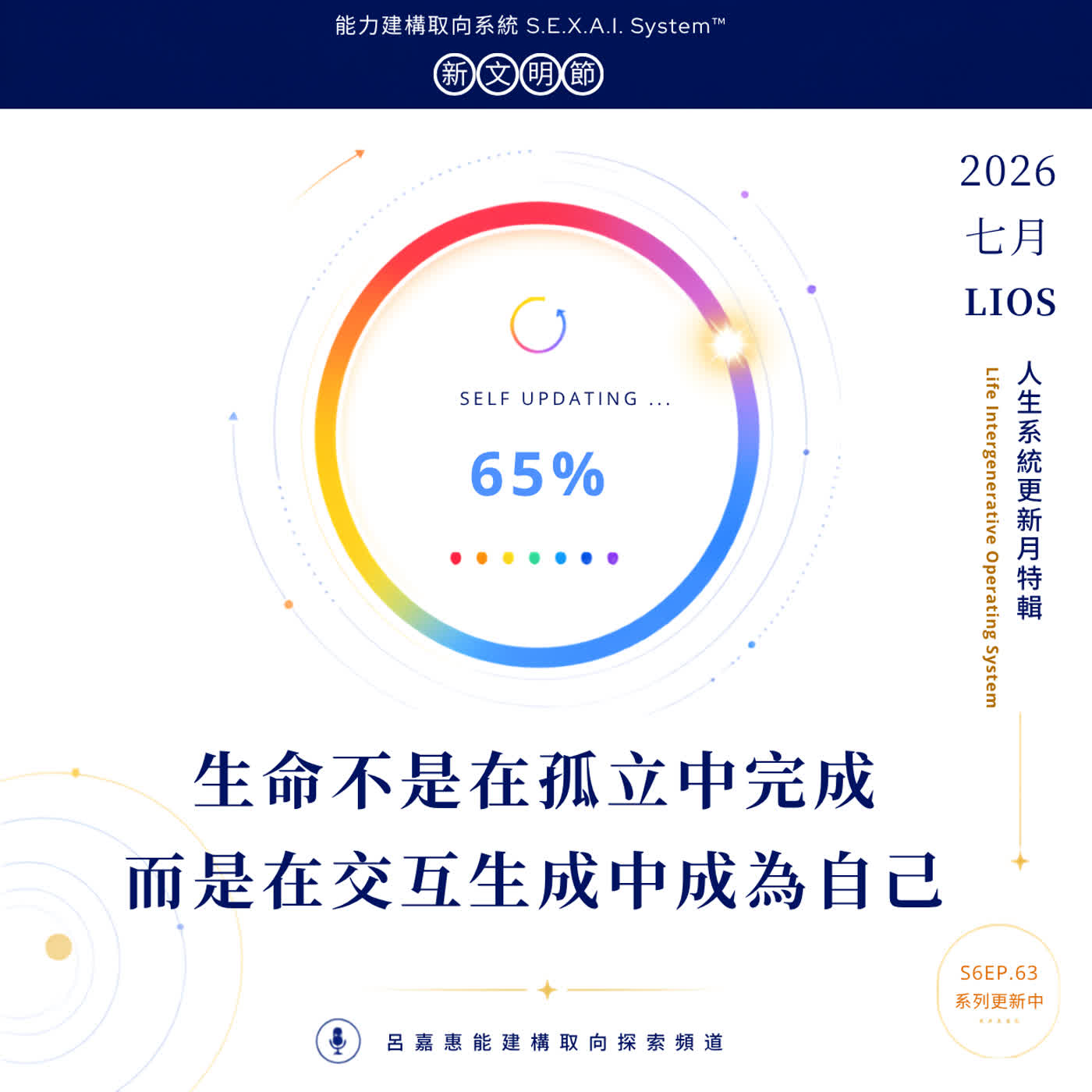 S6EP63🎙️生命不是在孤立中完成，而是在交互生成中成為自己|LIOS特輯 6
