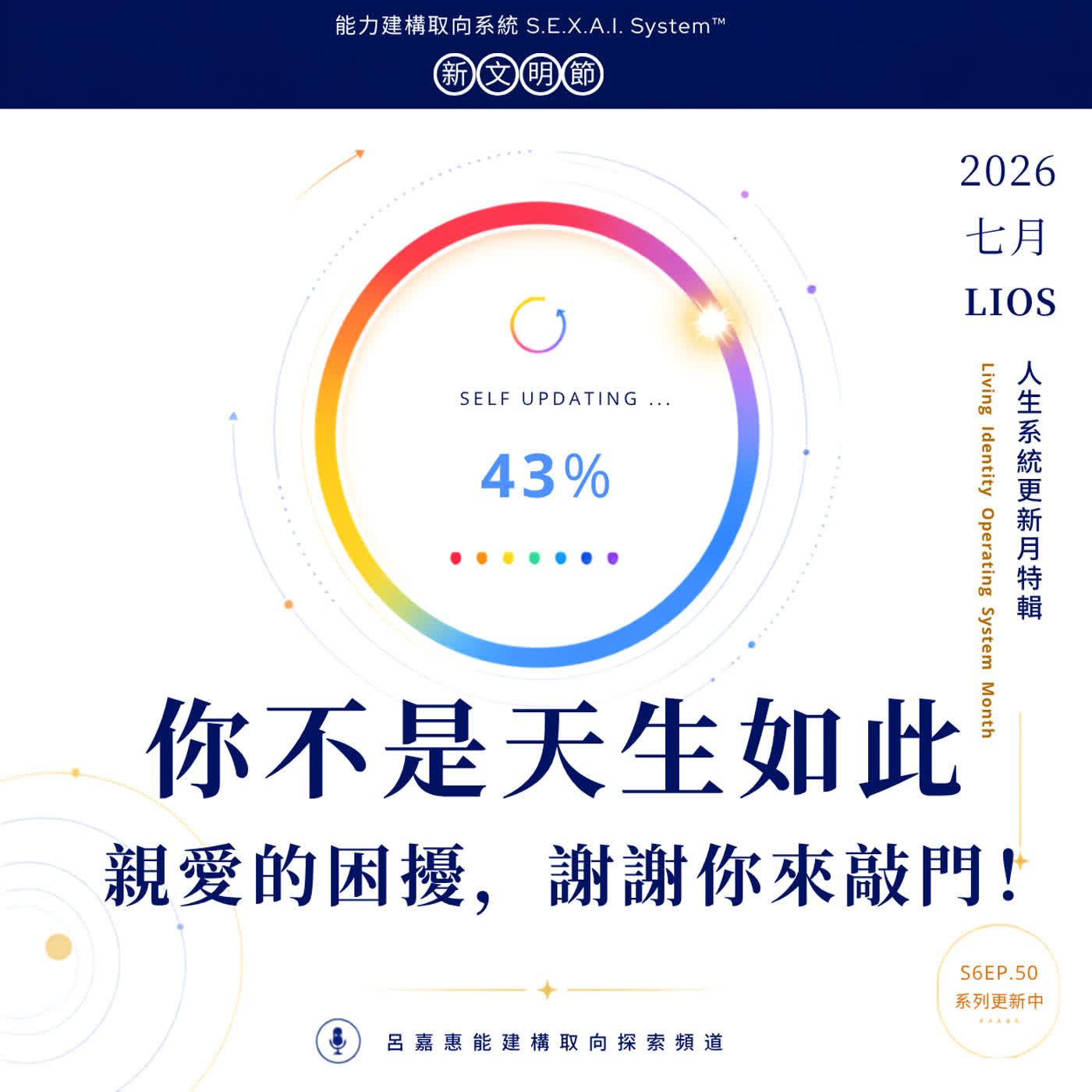 S6EP50🎙️新文明節｜你不是天生如此：親愛的困擾，謝謝你來敲門！LIOS特輯 3