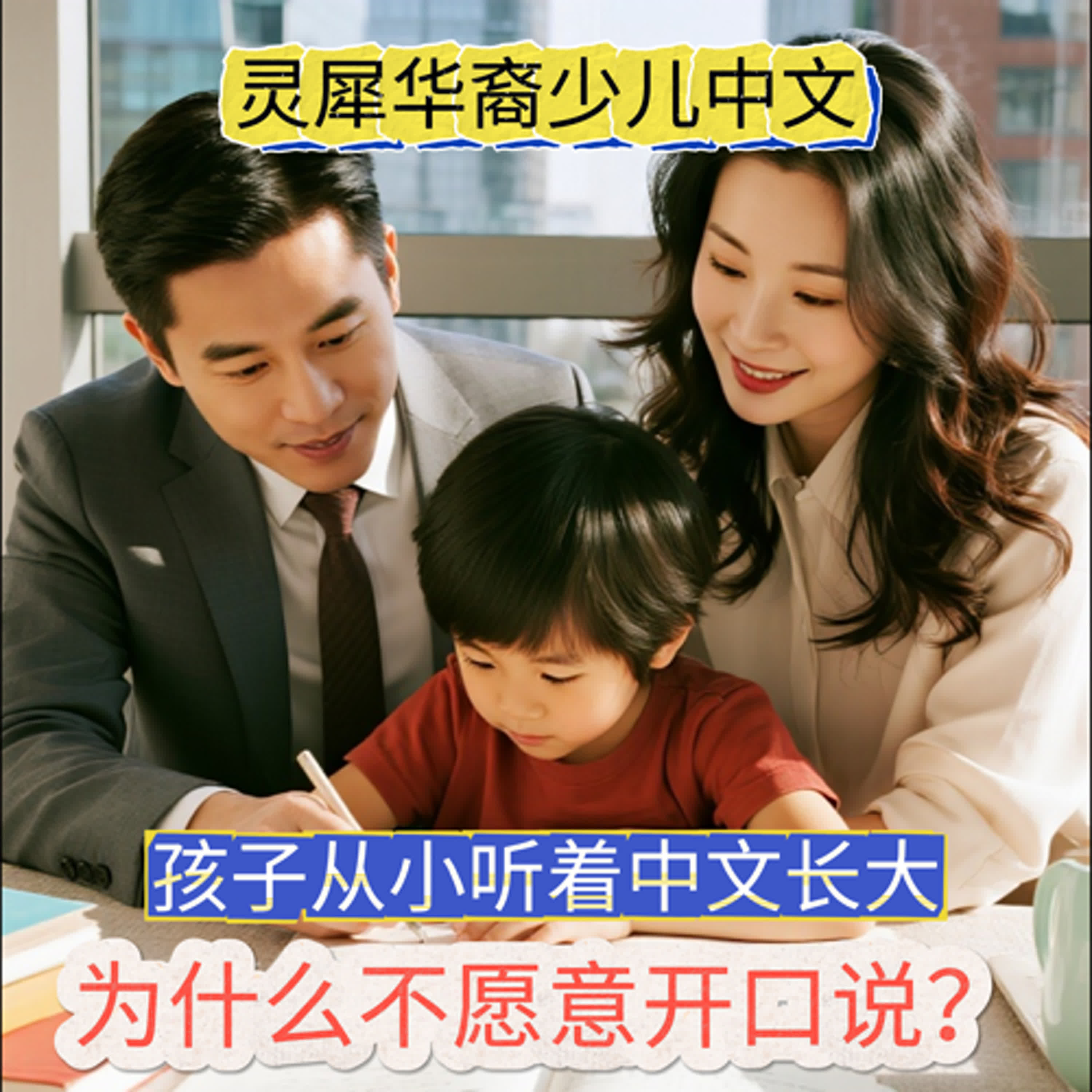 孩子从小听着中文长大,为什么不愿意开口说?