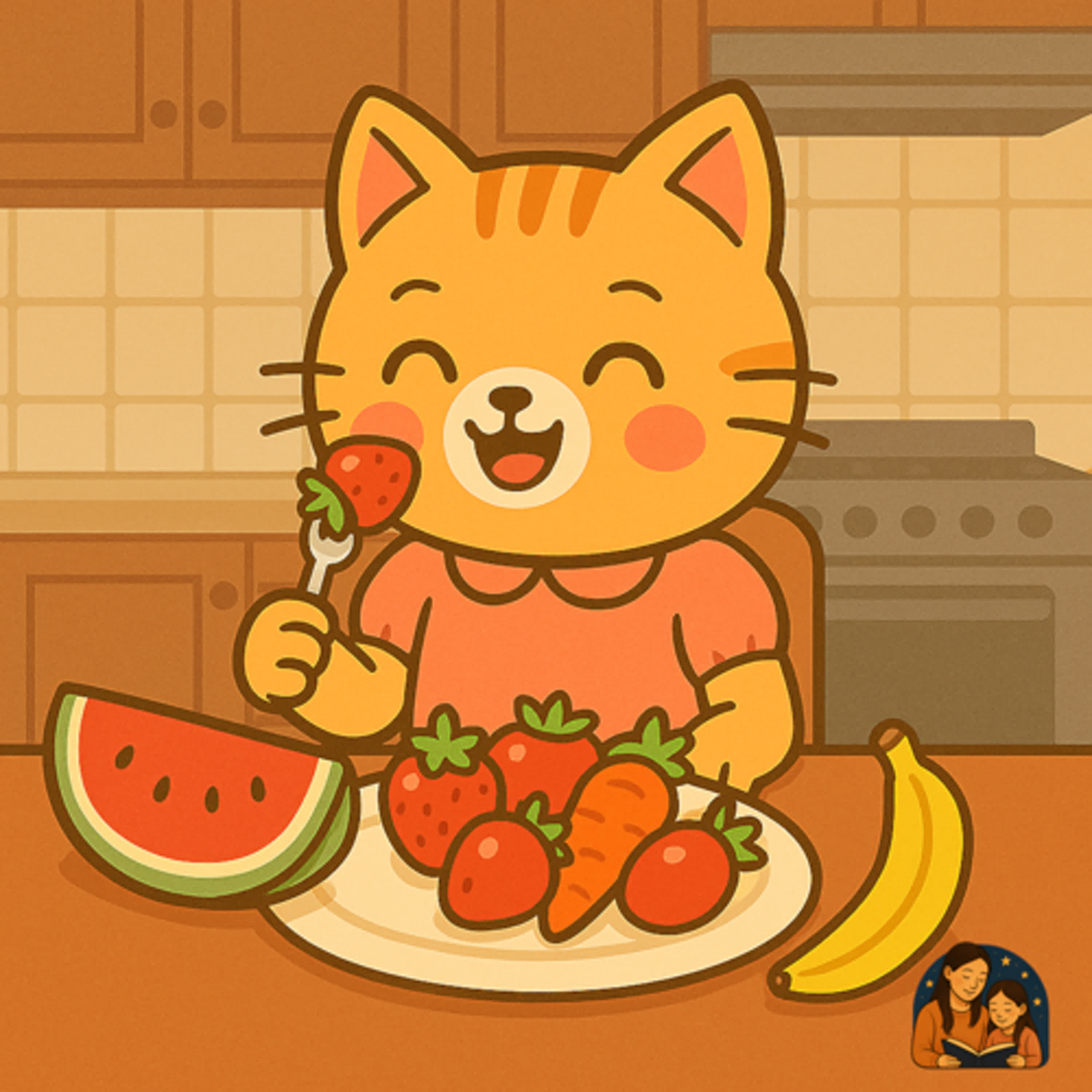 EP27 兒童故事「小貓咪咪故事集」 - 蔬菜水果真好吃🍉🍓🍌