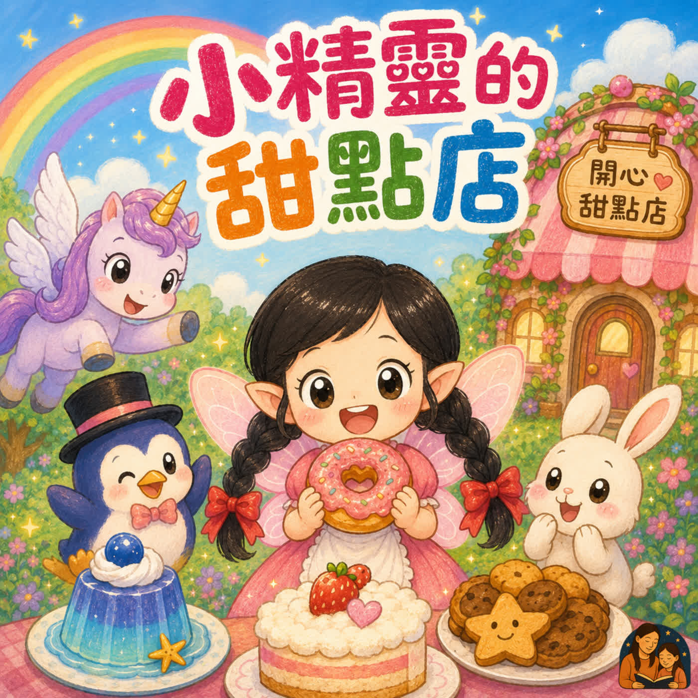 EP73 兒童故事|小精靈的甜點店🍰✨ 培養孩子勇氣與自信心 ✨🌈