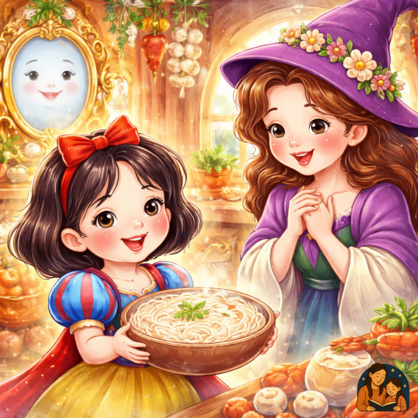 EP53 兒童故事|白雪公主做的白白麵麵 🍜