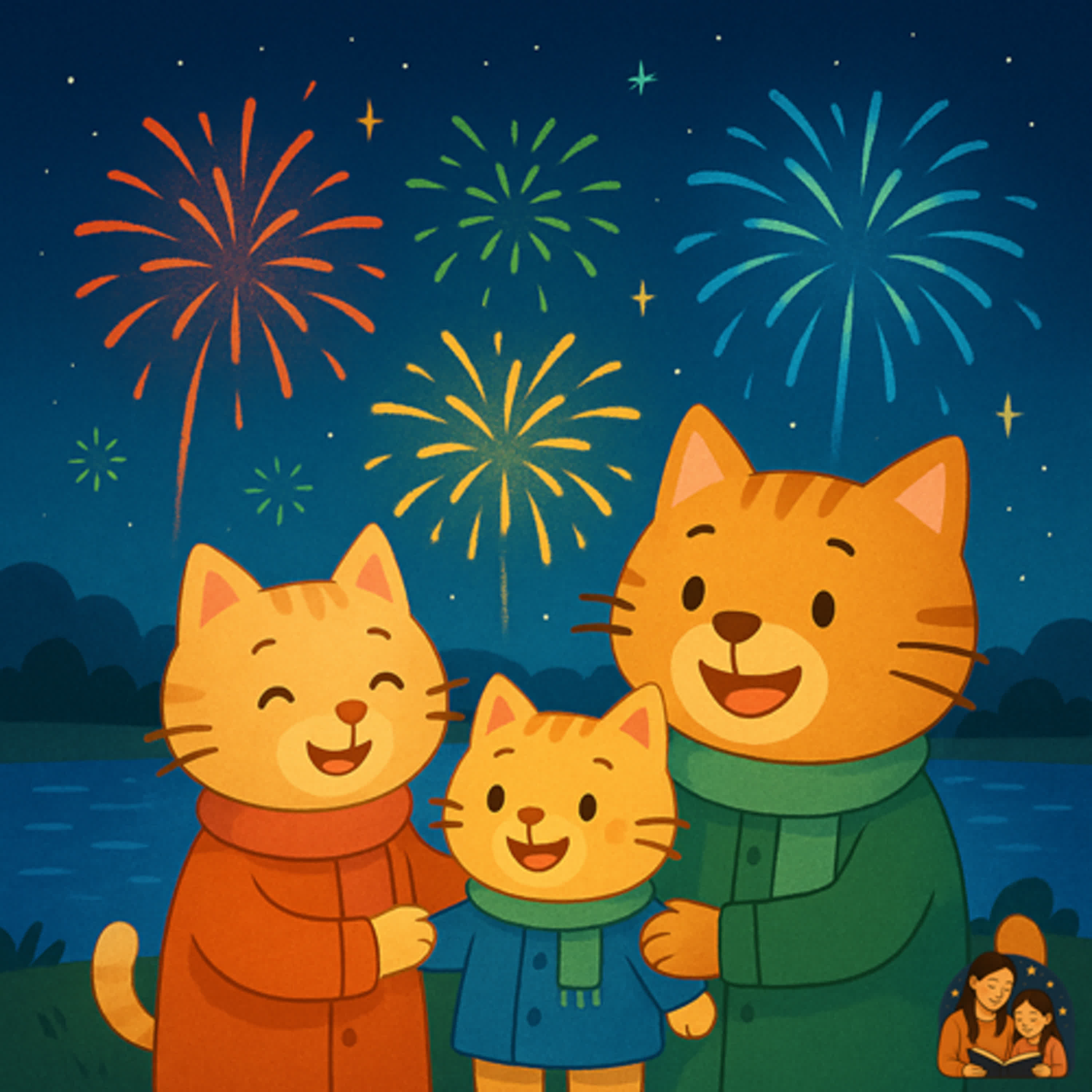 EP38 兒童故事 「小貓咪咪故事集」- 新年快樂 小貓咪咪的快樂跨年夜🌳🐱