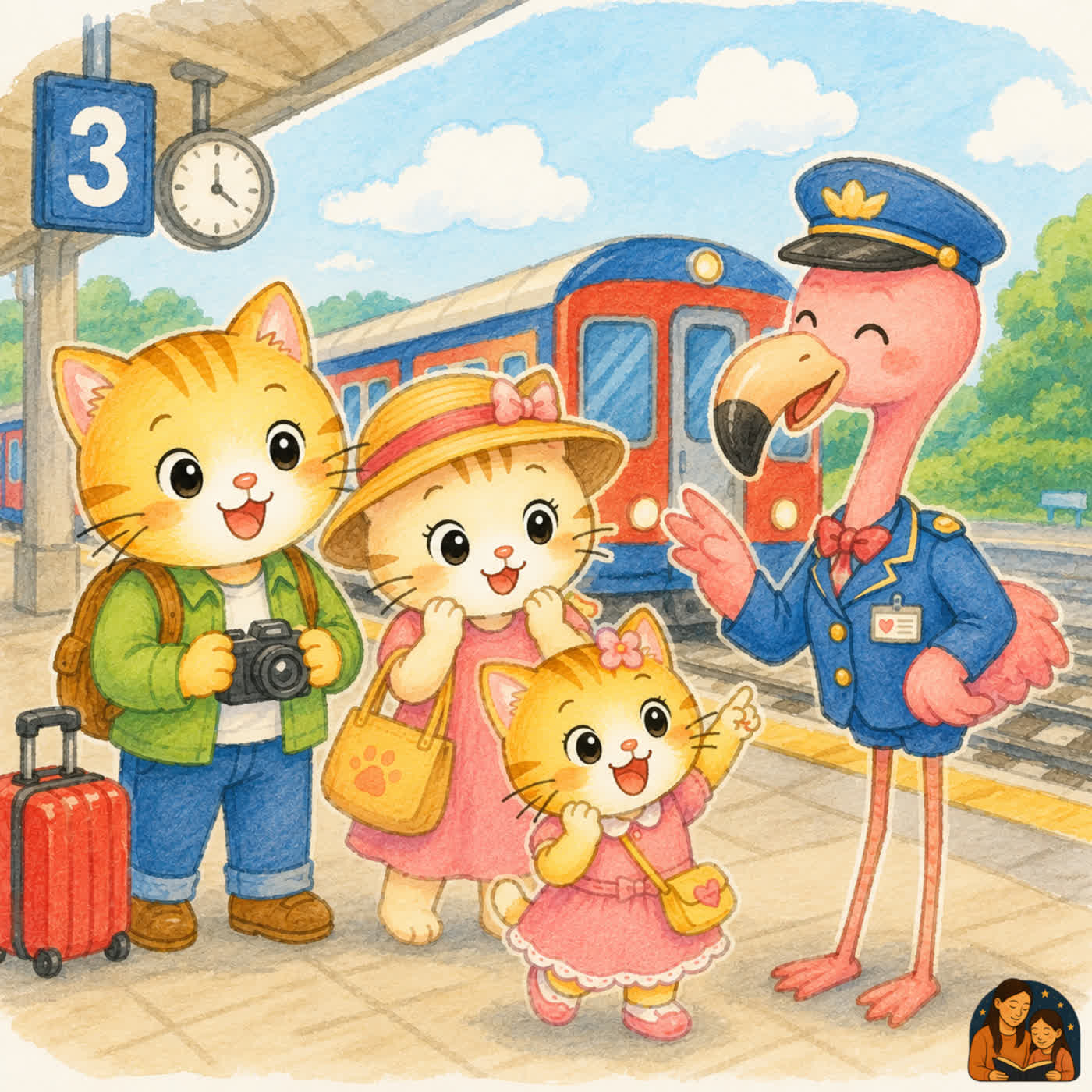 EP78 兒童故事 - 小貓咪咪故事集|小貓咪咪搭火車 🚂🐱|3-8歲幼兒中文故事