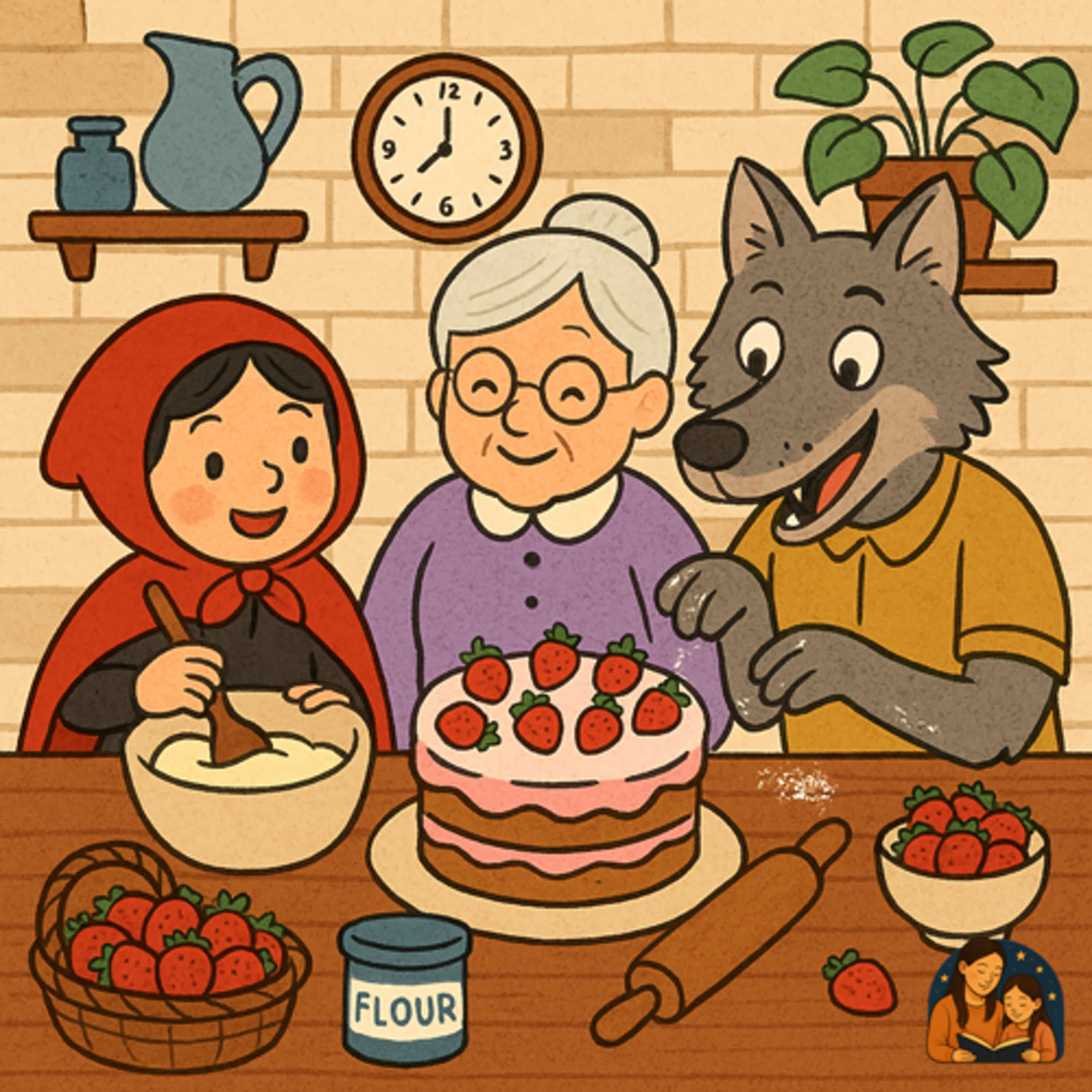 EP16 改編童話 - 小紅帽和愛吃甜點的大野狼 🐺🍰