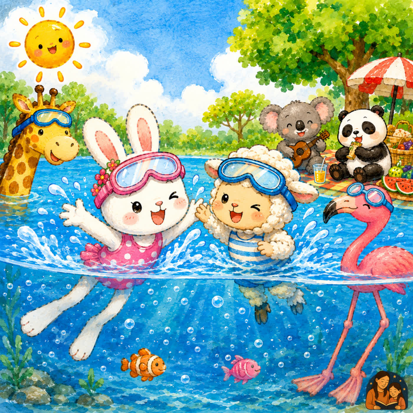 EP64 兒童故事|玩水真好玩 🐰💦| 原創故事|交新朋友|夏天冒險