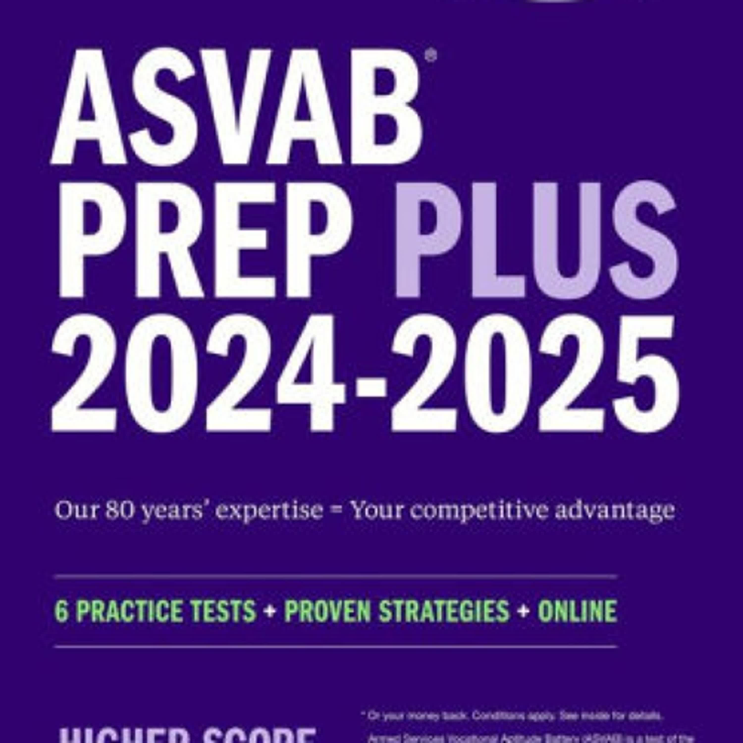 ASVAB Prep Plus 2024-2025: 6 Practice Tests + Proven Strategies + Online + Video by Kaplan Test Prep on Ipad