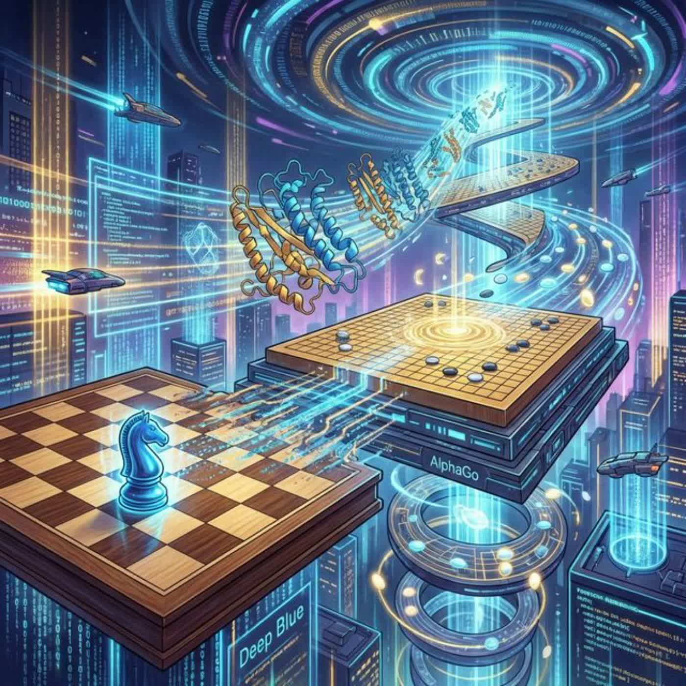 〈SP.28｜AI科普專輯｜AI 遊戲大爭霸：從深藍到 AlphaGo 的進化史〉 封面