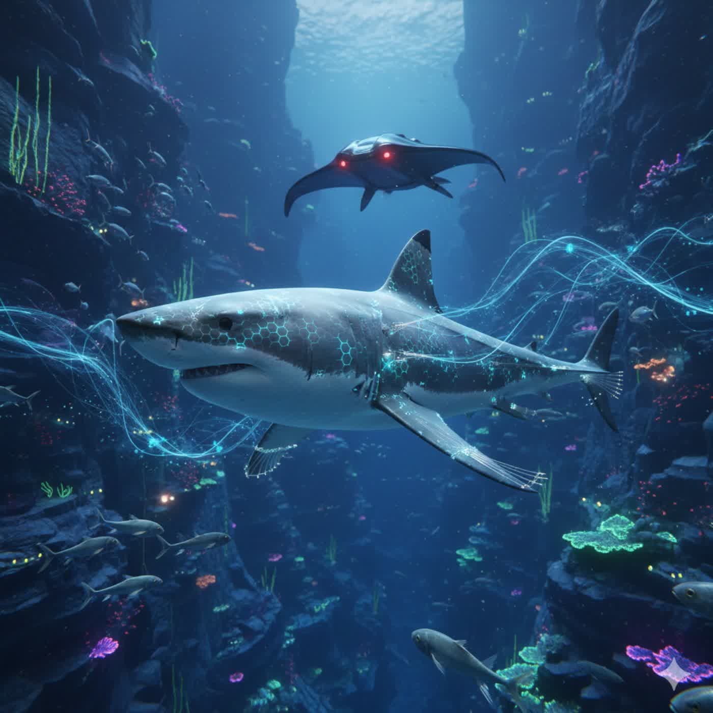 〈EP.184｜深海裡的隱形戰機：大白鯊的「第六感」大冒險！〉 封面