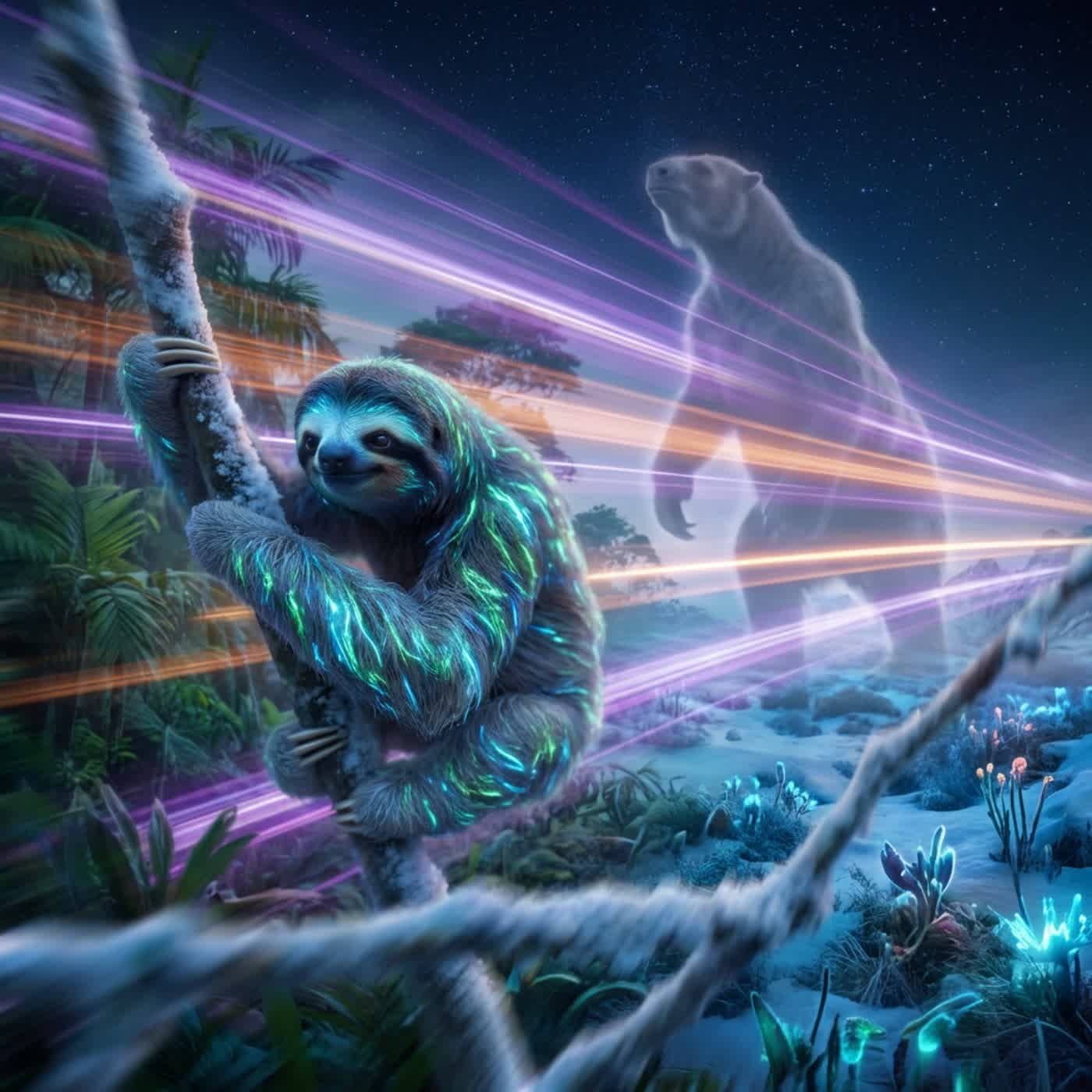 〈EP.198｜從巨獸到隱士：樹懶的節能生存奇蹟與史前冒險〉 封面