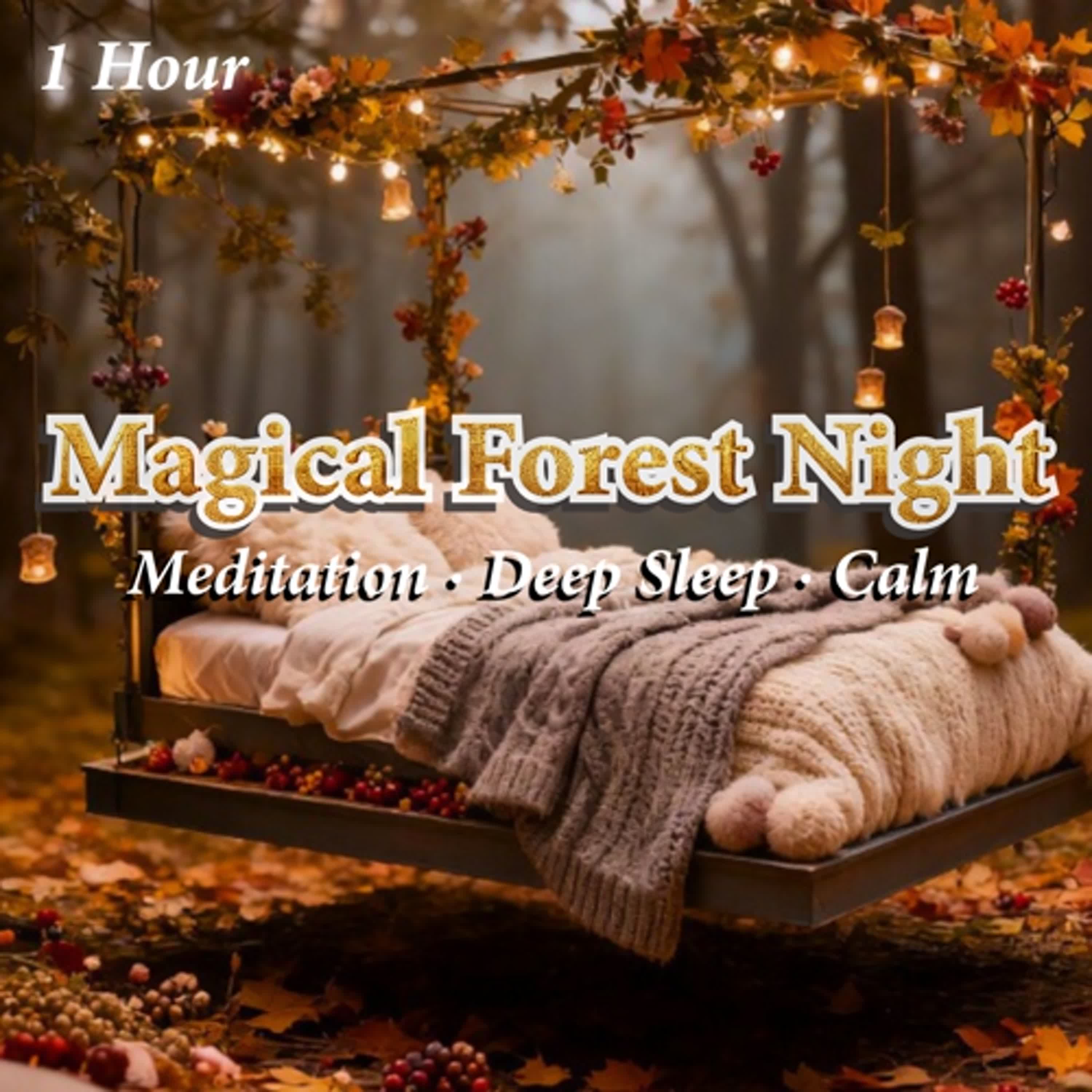 Deep Sleep Meditation | 1 Hour Magical Forest Night Sounds for Relaxation & Calm episode artwork