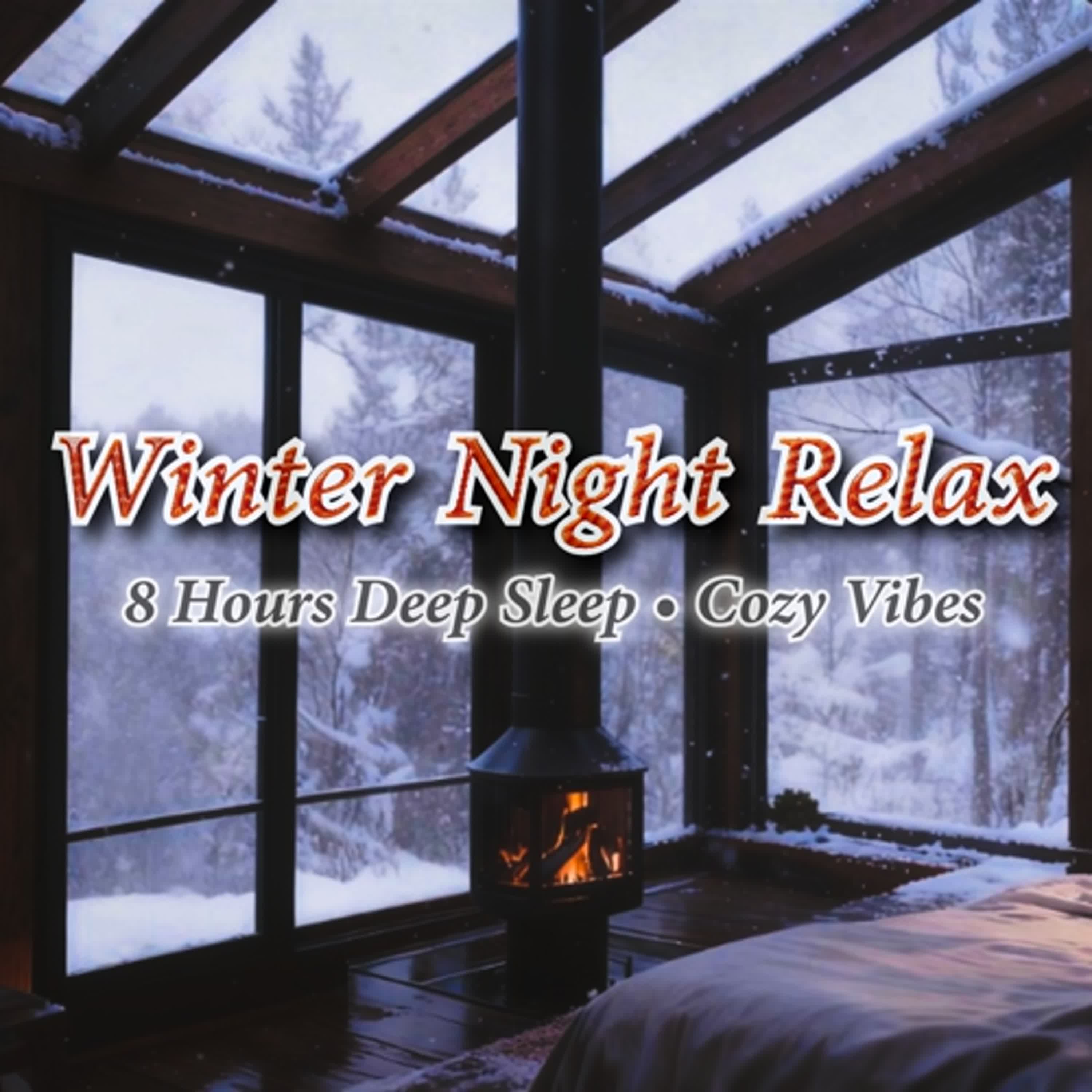 8-Hour Fireplace & Storm Wind Sounds | Sleep, Relaxation, Focus & Meditation White Noise episode artwork