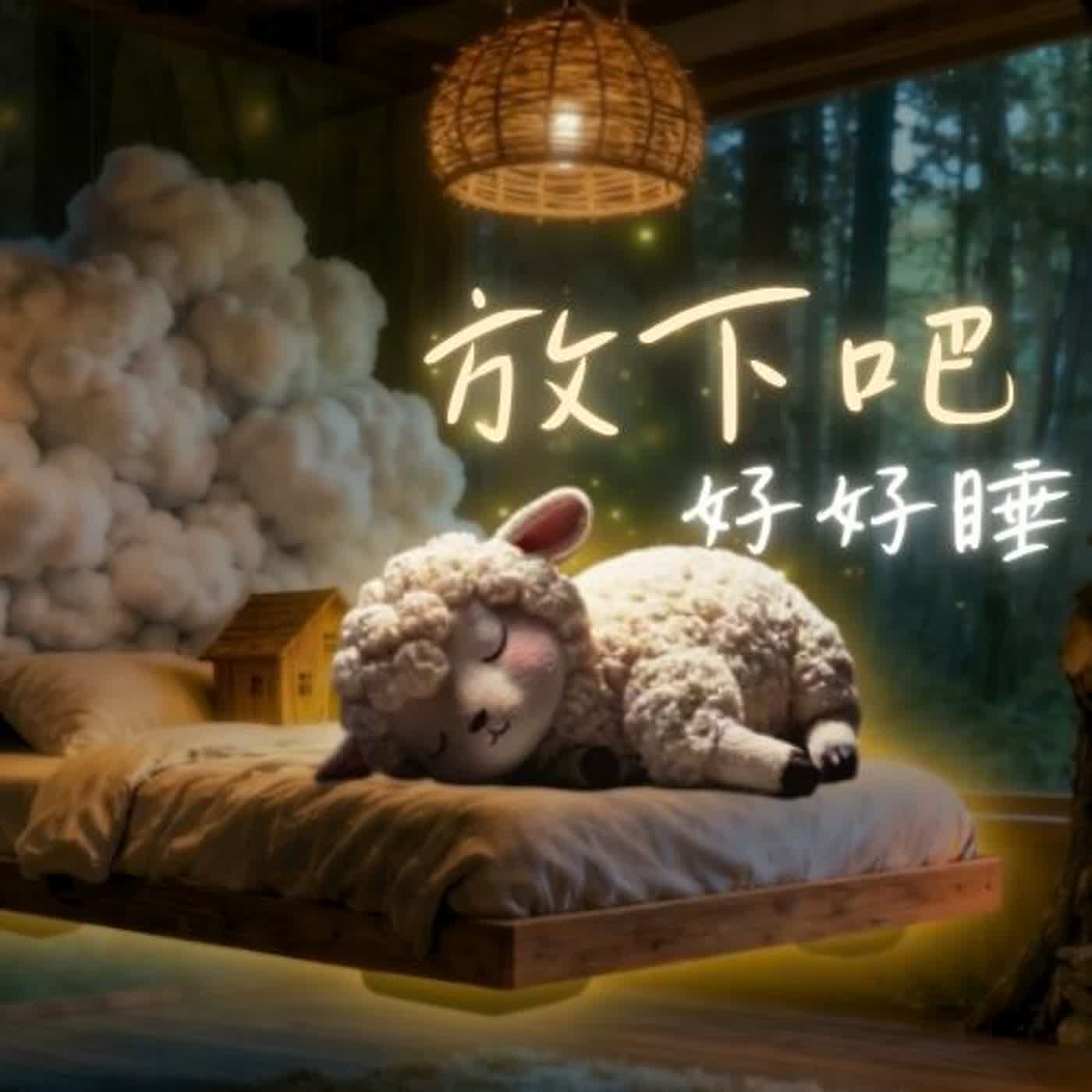 還醒著嗎？今晚讓我陪你 慢慢睡著｜45分鐘助眠冥想・深度睡眠雨聲｜小羊夜間列車 #2