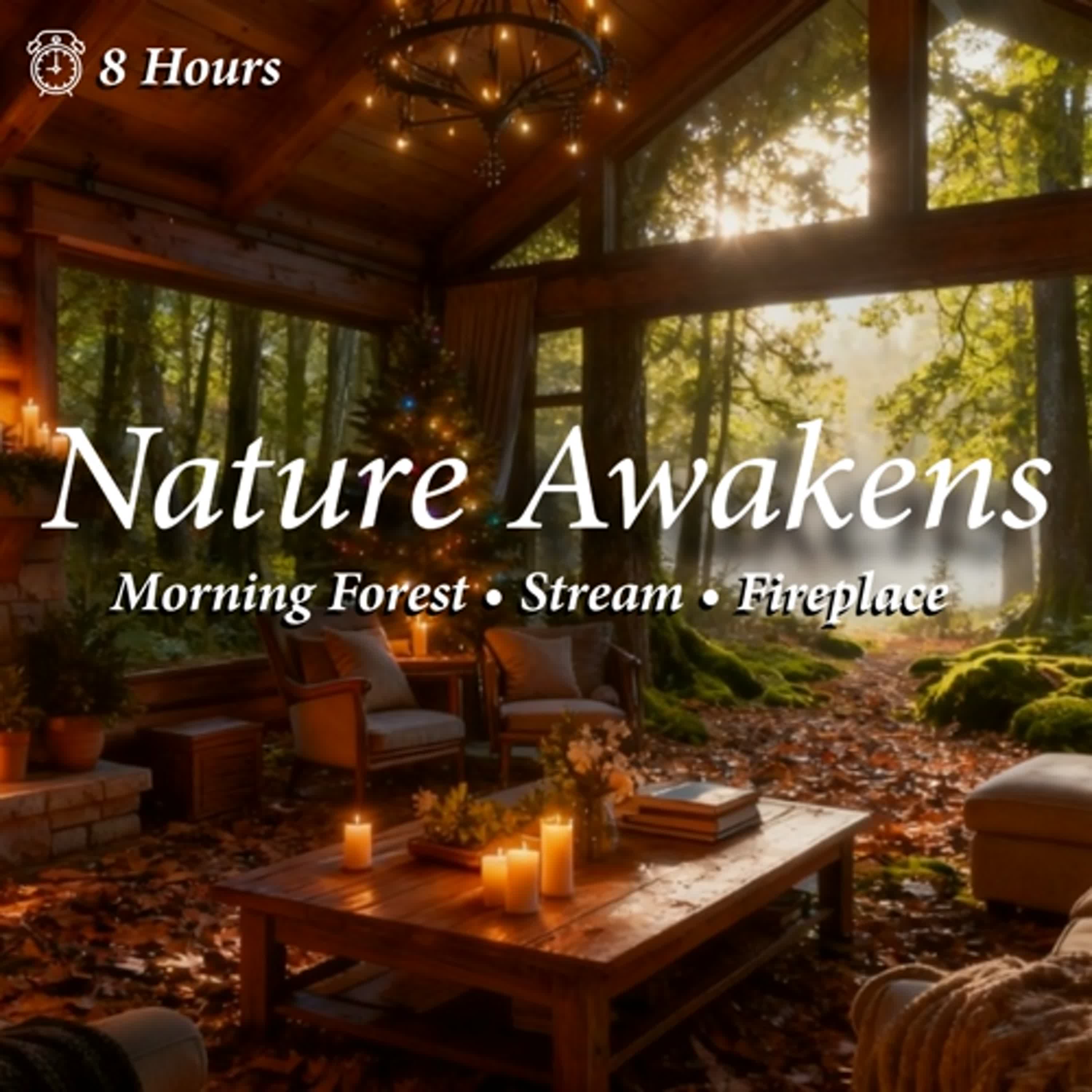 Forest Stream & Birds with Fireplace White Noise for Relaxation & Meditation | 森林流水與蟲鳴鳥叫・壁爐白噪音・冥想放鬆 episode artwork