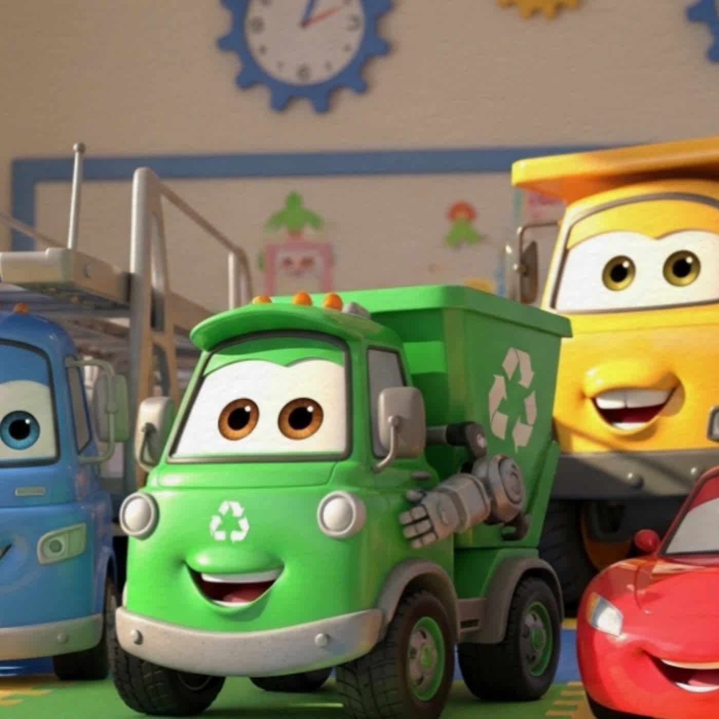回收車-麵麵和他的好朋友們：學會輪流玩