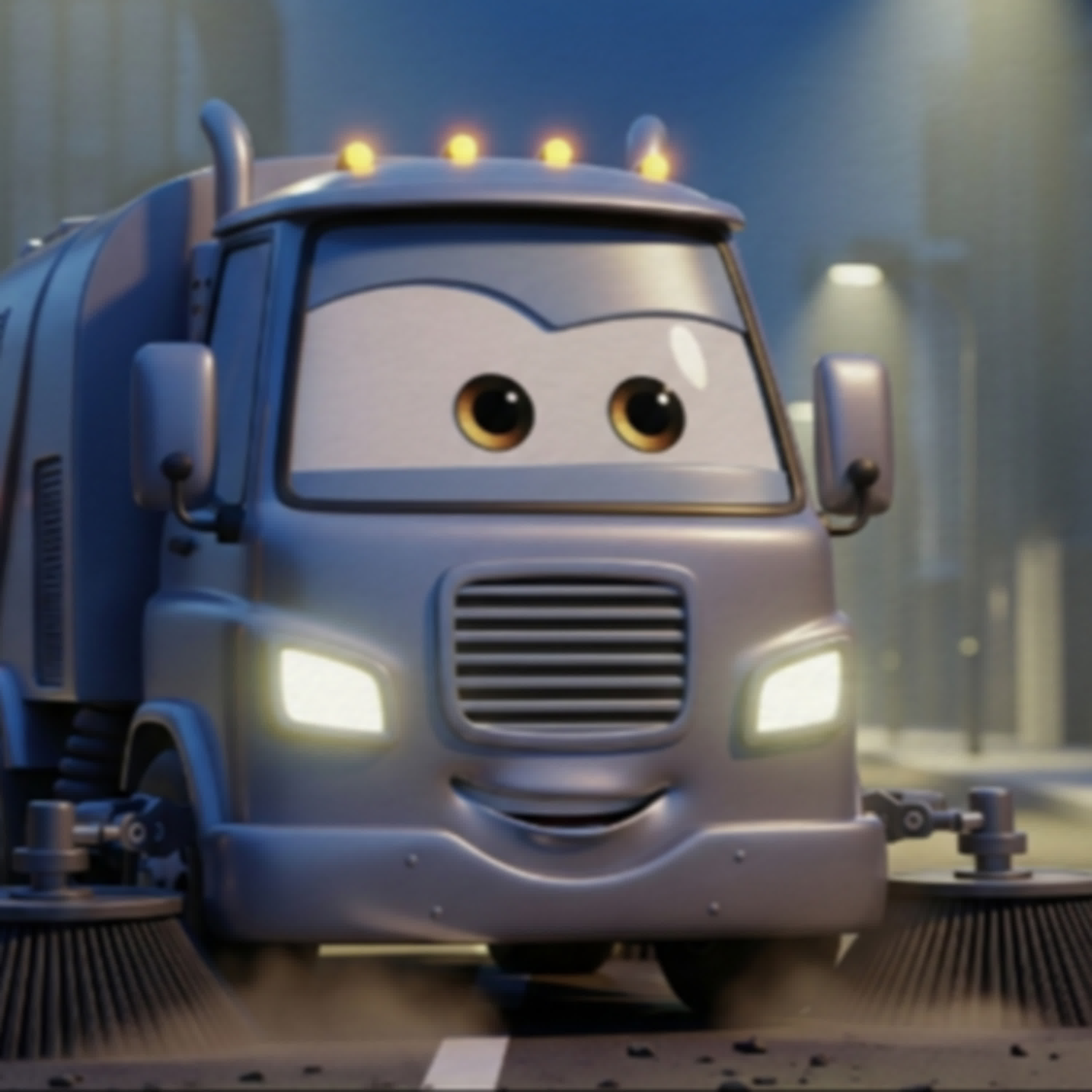 掃街車-深夜裡的哼哼哈兮