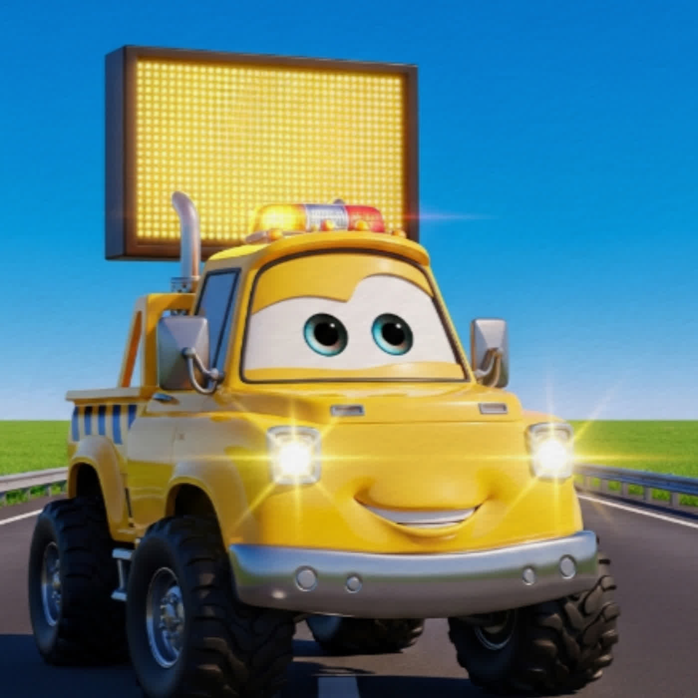 道路警示車-小英雄逼拎逼拎高速公路大救援