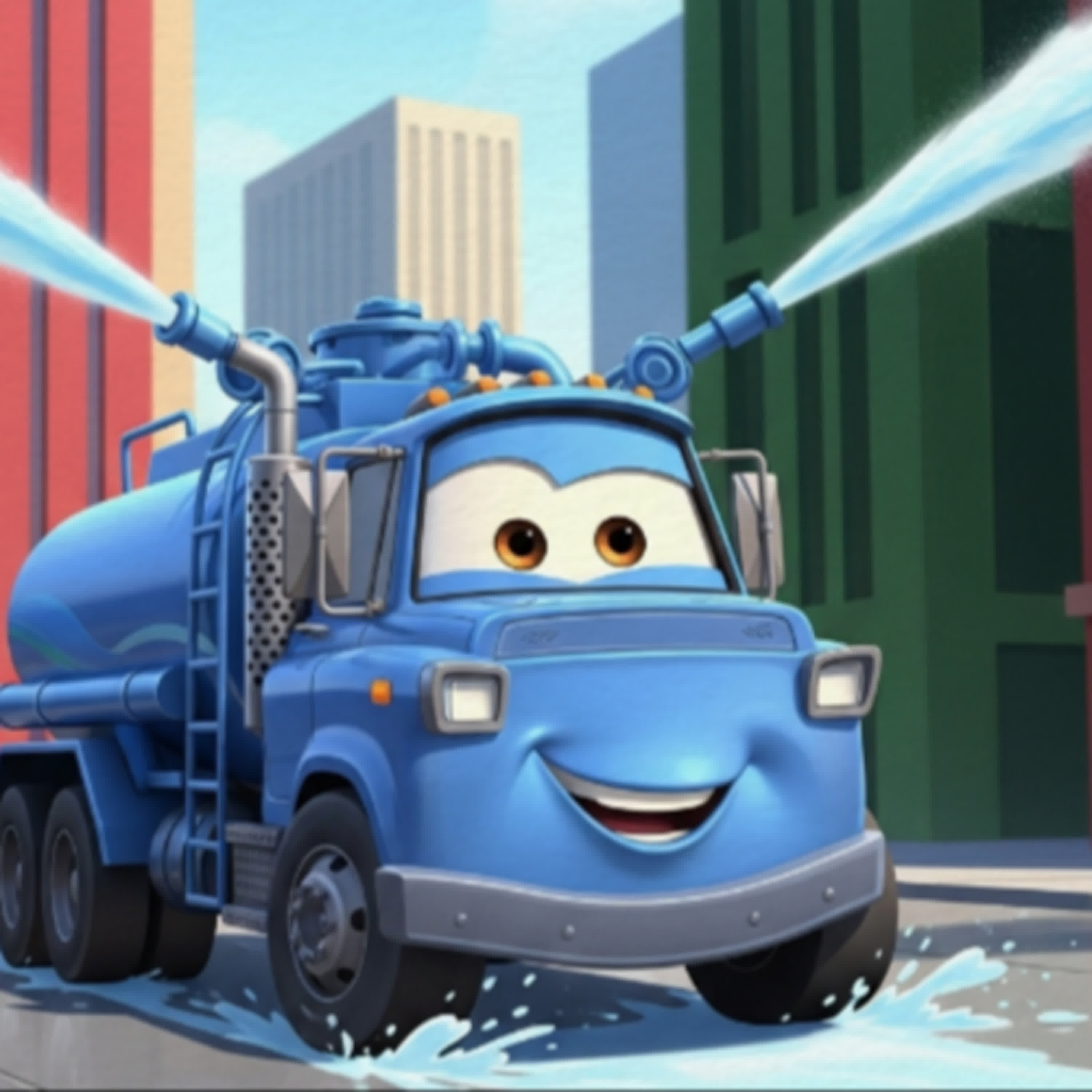 灑水車-清清的夏日噴霧