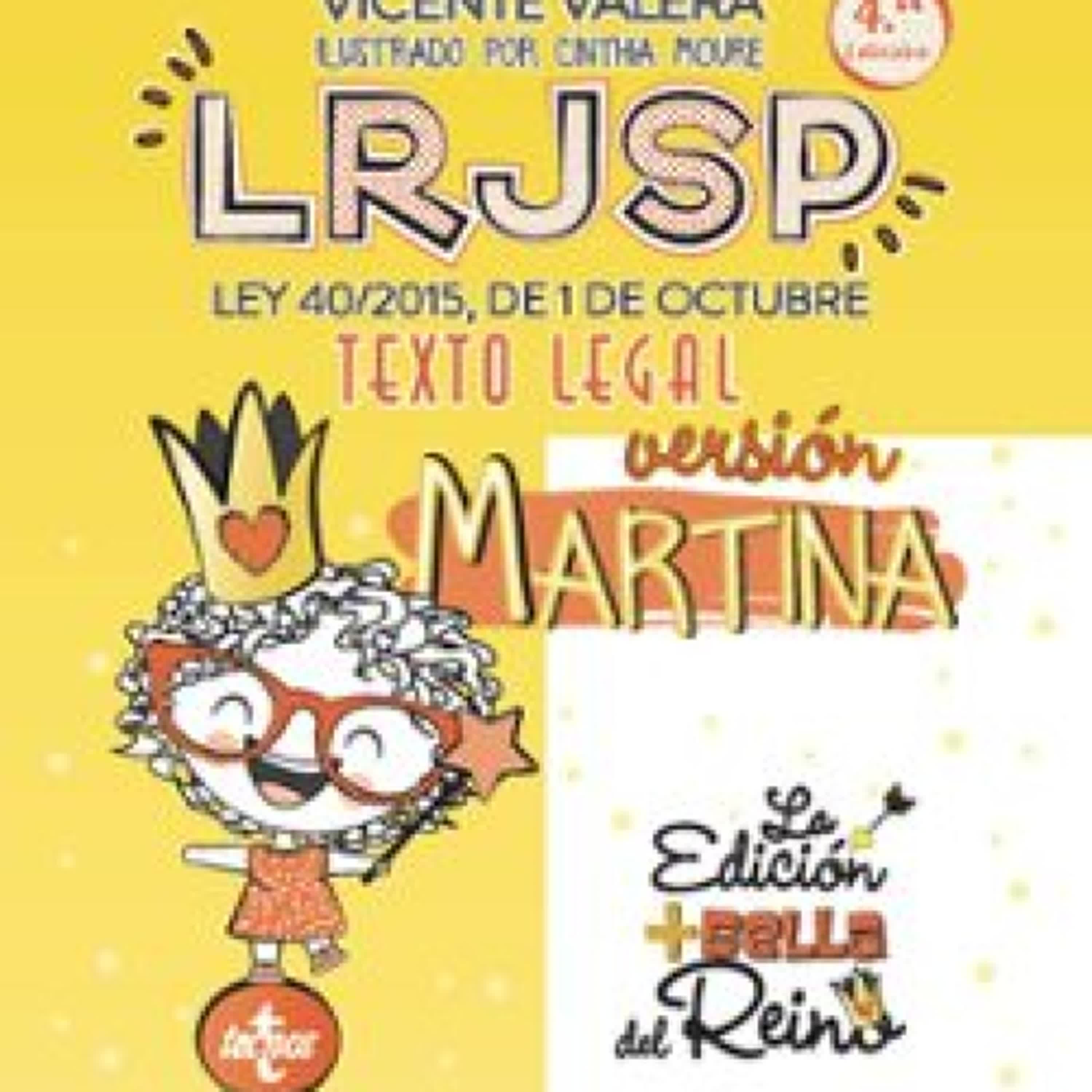 LRJSP VERSIÓN MARTINA (4ª ED.) Vicente Valera