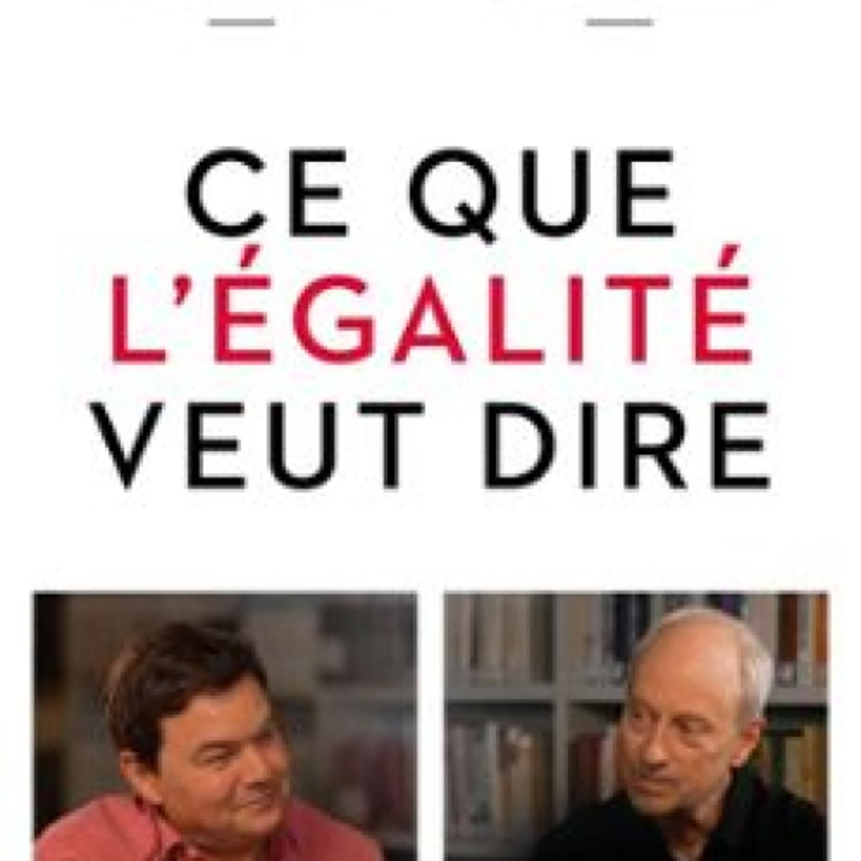 CE QUE L'ÉGALITÉ VEUT DIRE Thomas Piketty, Michael J. Sandel
