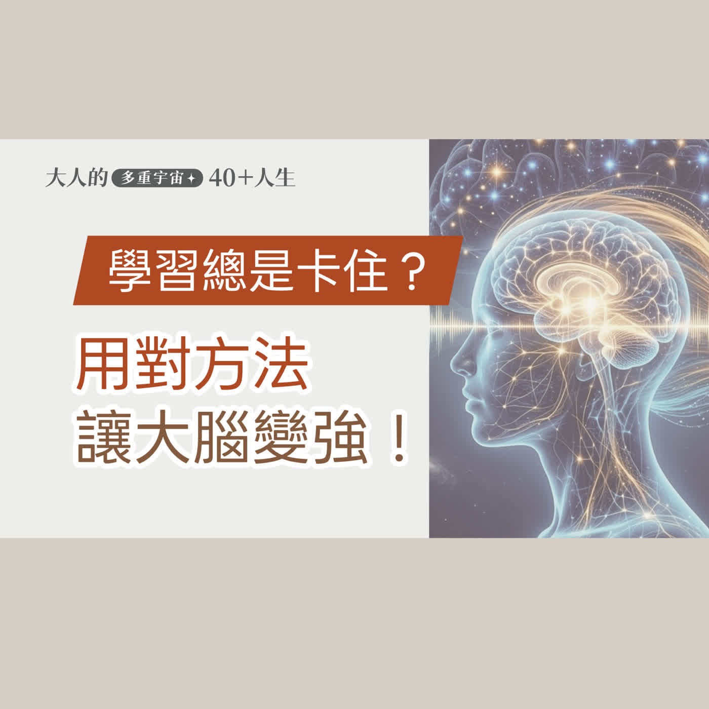 EP21【大人知識擴充包】想學新技能卻總是卡住？用對方法讓大腦變強！ episode artwork