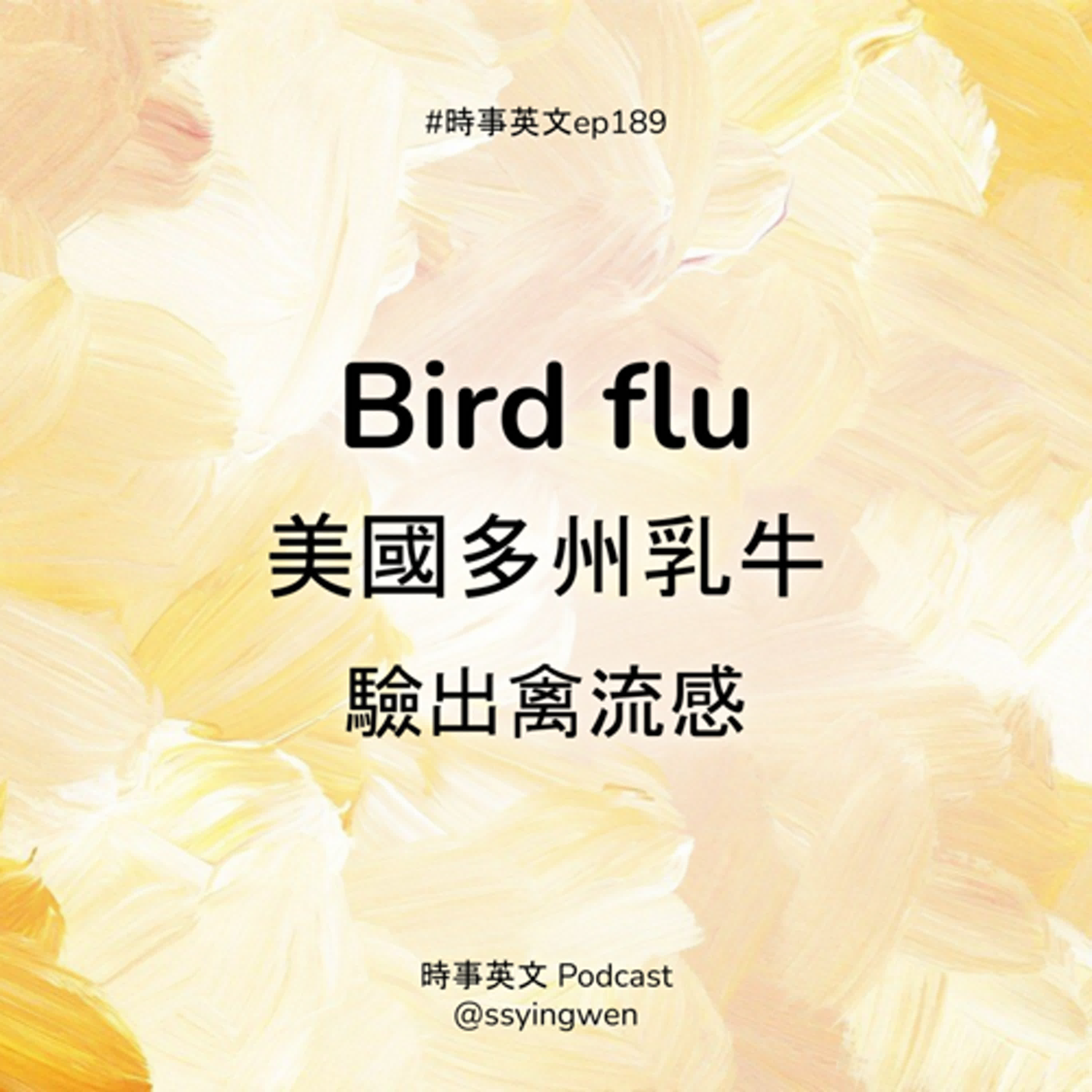 #190 🐄 Bird flu 美國多州乳牛驗出禽流感