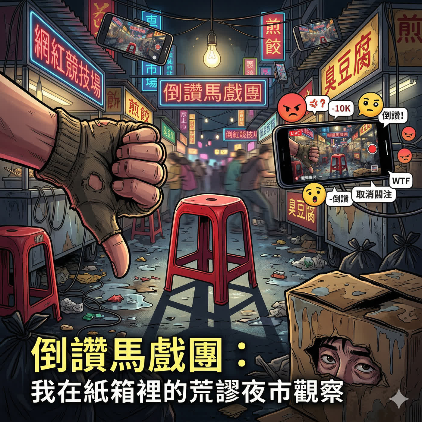 第六篇 倒讚馬戲團：我在紙箱裡的荒謬夜市觀察 episode artwork