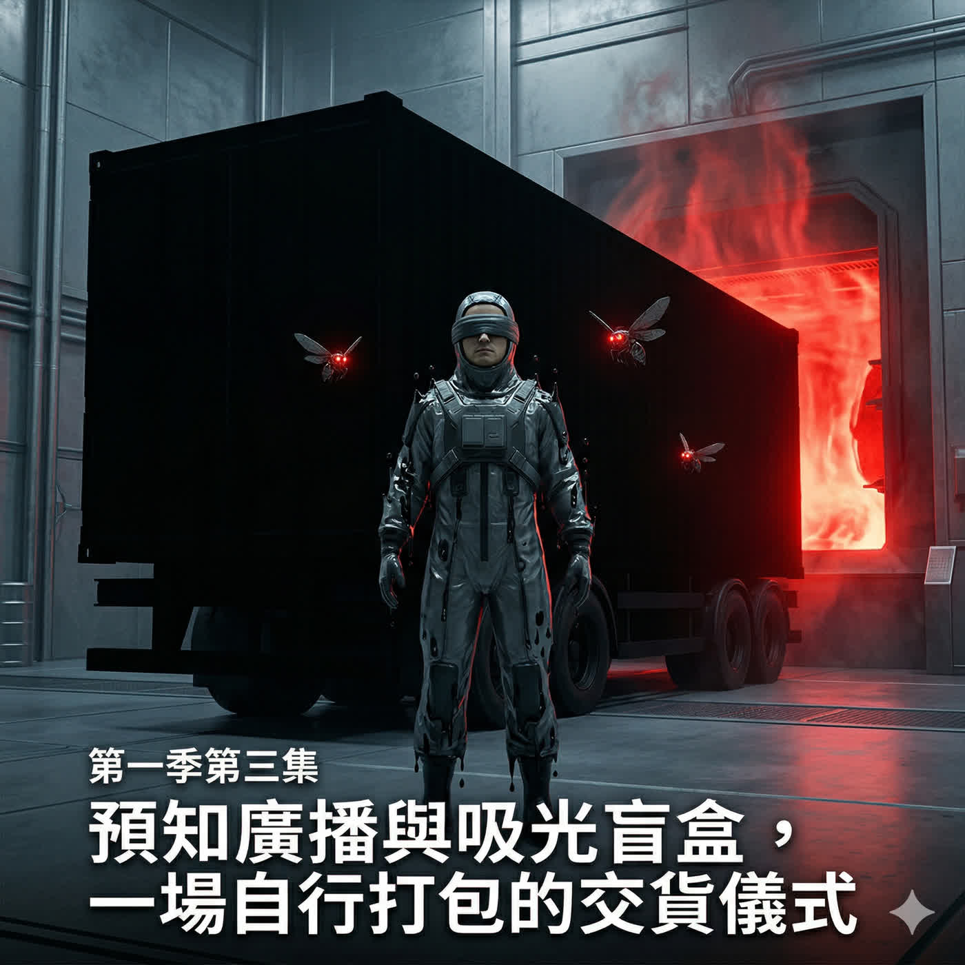 《魔鏡、發條與紅油蘋果》第一季第三集 預知廣播與吸光盲盒:一場自行打包的交貨儀式 episode artwork