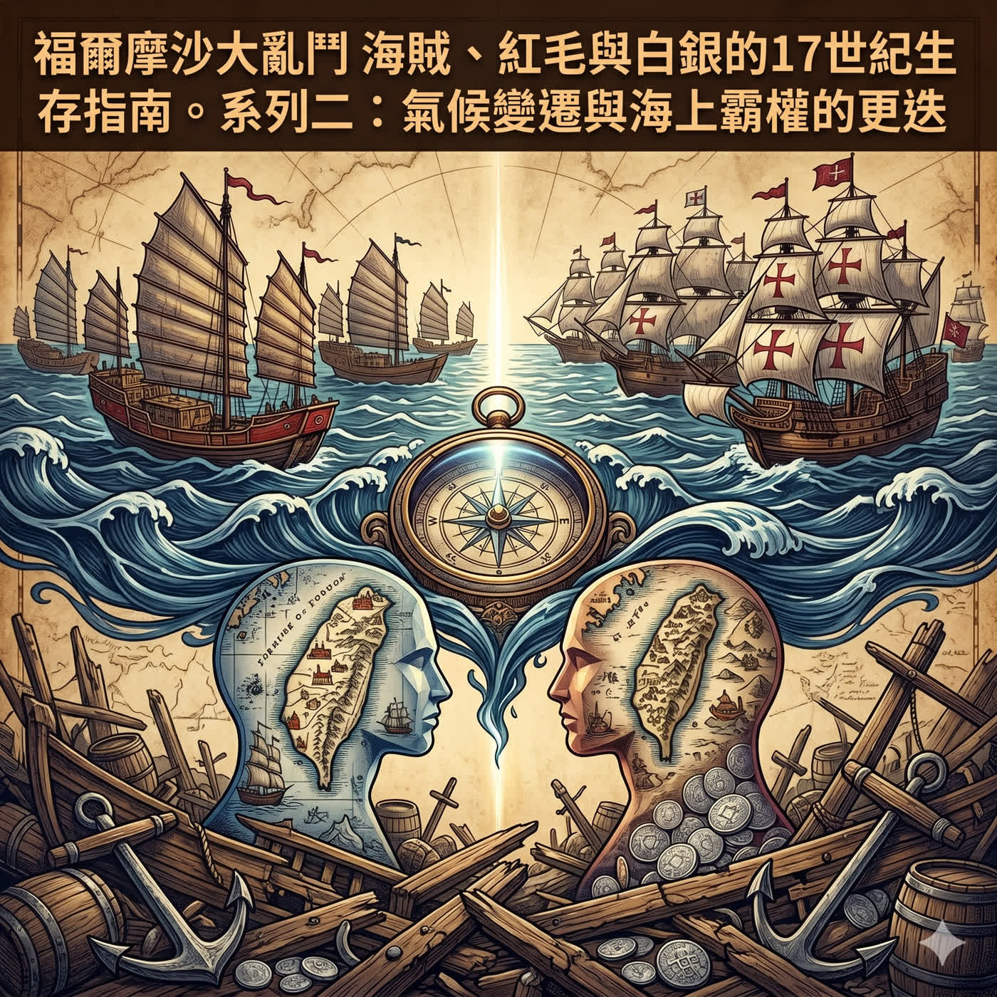 《福爾摩沙大亂鬥：海賊、紅毛與白銀的17世紀生存指南》系列二：氣候變遷與海上霸權的更迭（聚焦環境與非官方武力） episode artwork